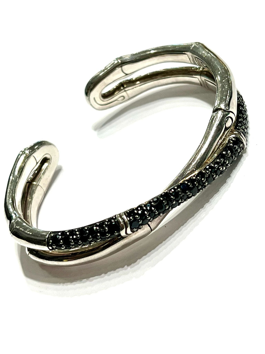 JOHN HARDY STERLING .925 NATURAL BLACK SAPPHIRE BRACELET