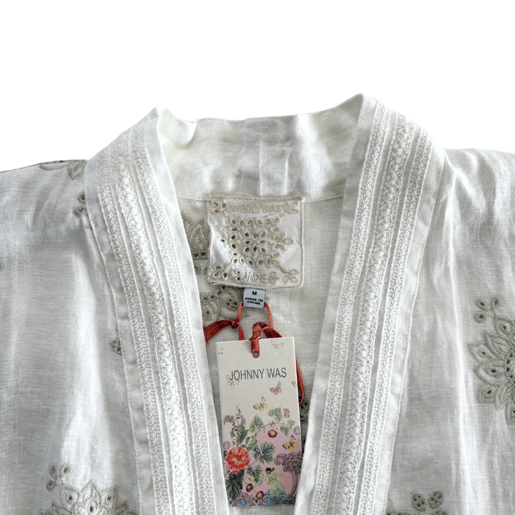 Johnny Was Embroidered Kimono - Women's M