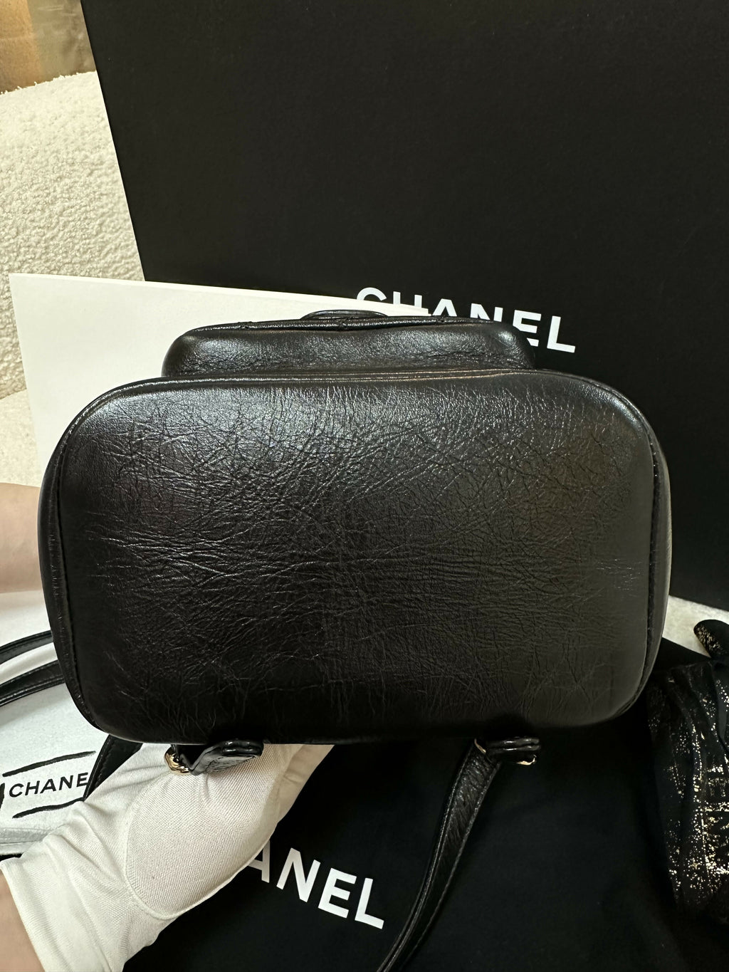 Chanel 22c Shiny Calfskin Backpack