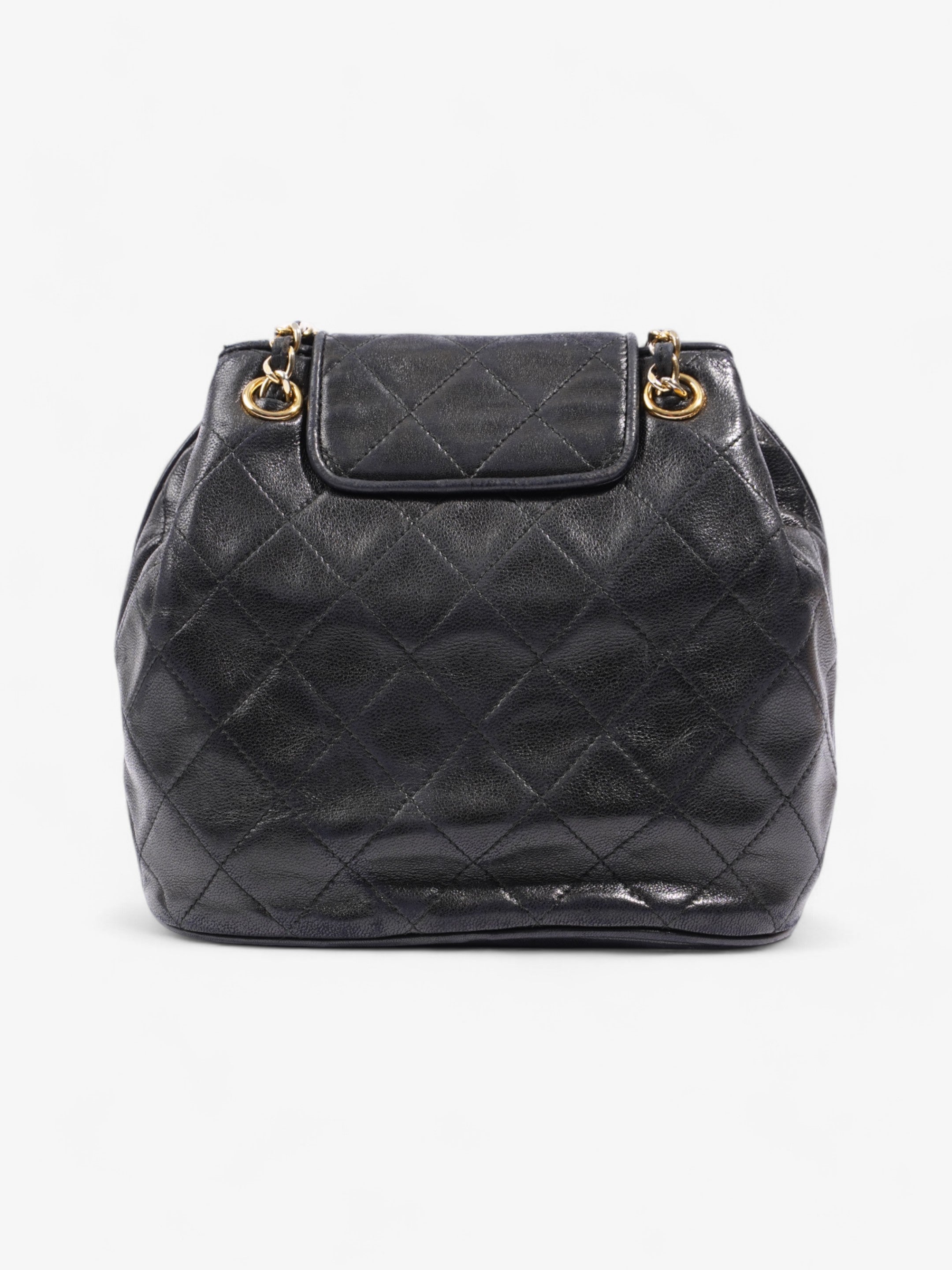 Chanel Classic Flap Tassel Black Lambskin Leather