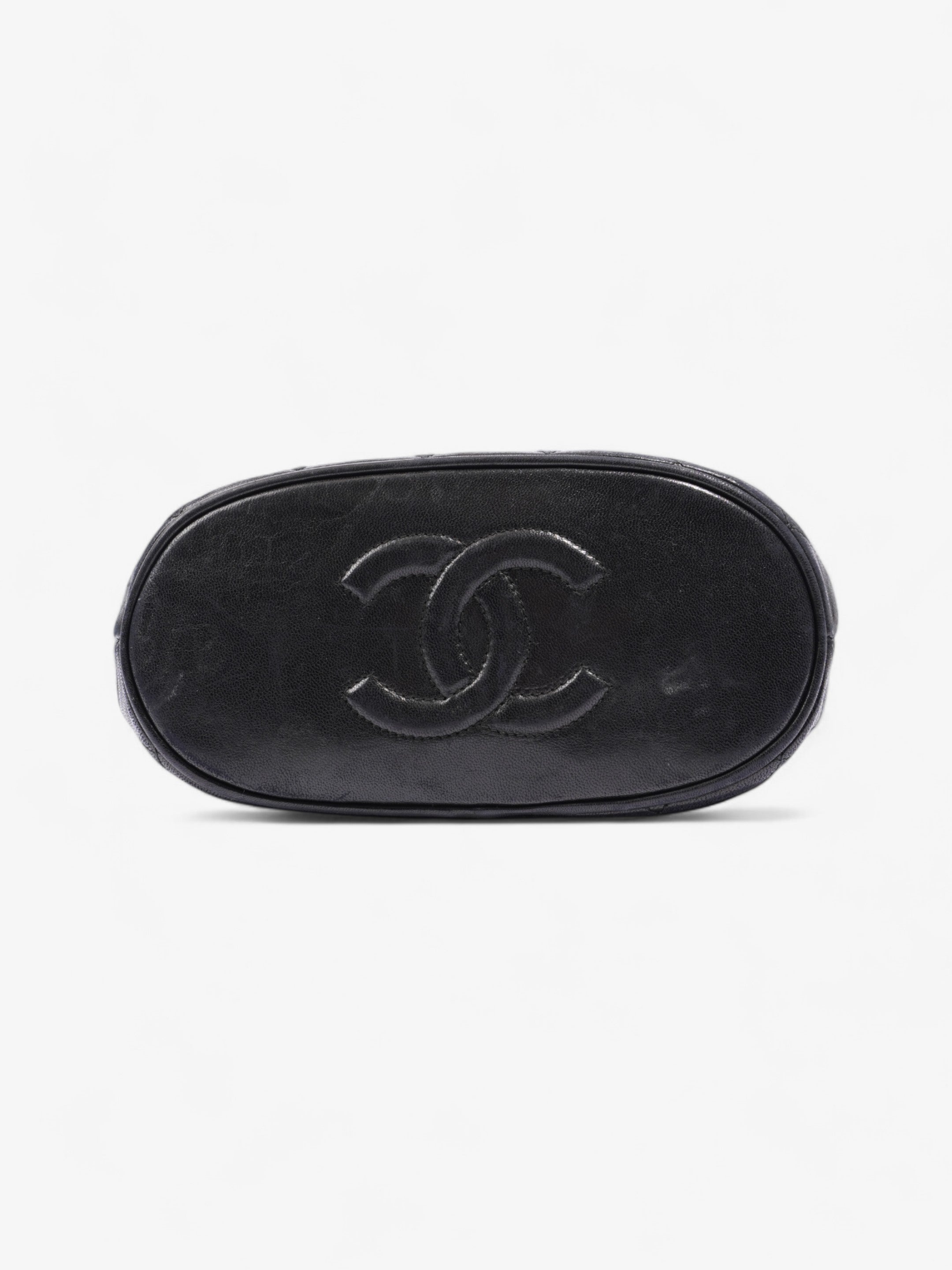 Chanel Classic Flap Tassel Black Lambskin Leather