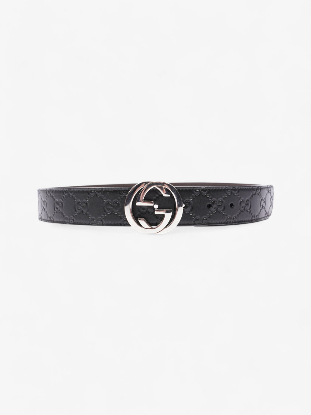 Gucci Interlocking G Reversible Belt Black / Brown Leather 95cm / 38"