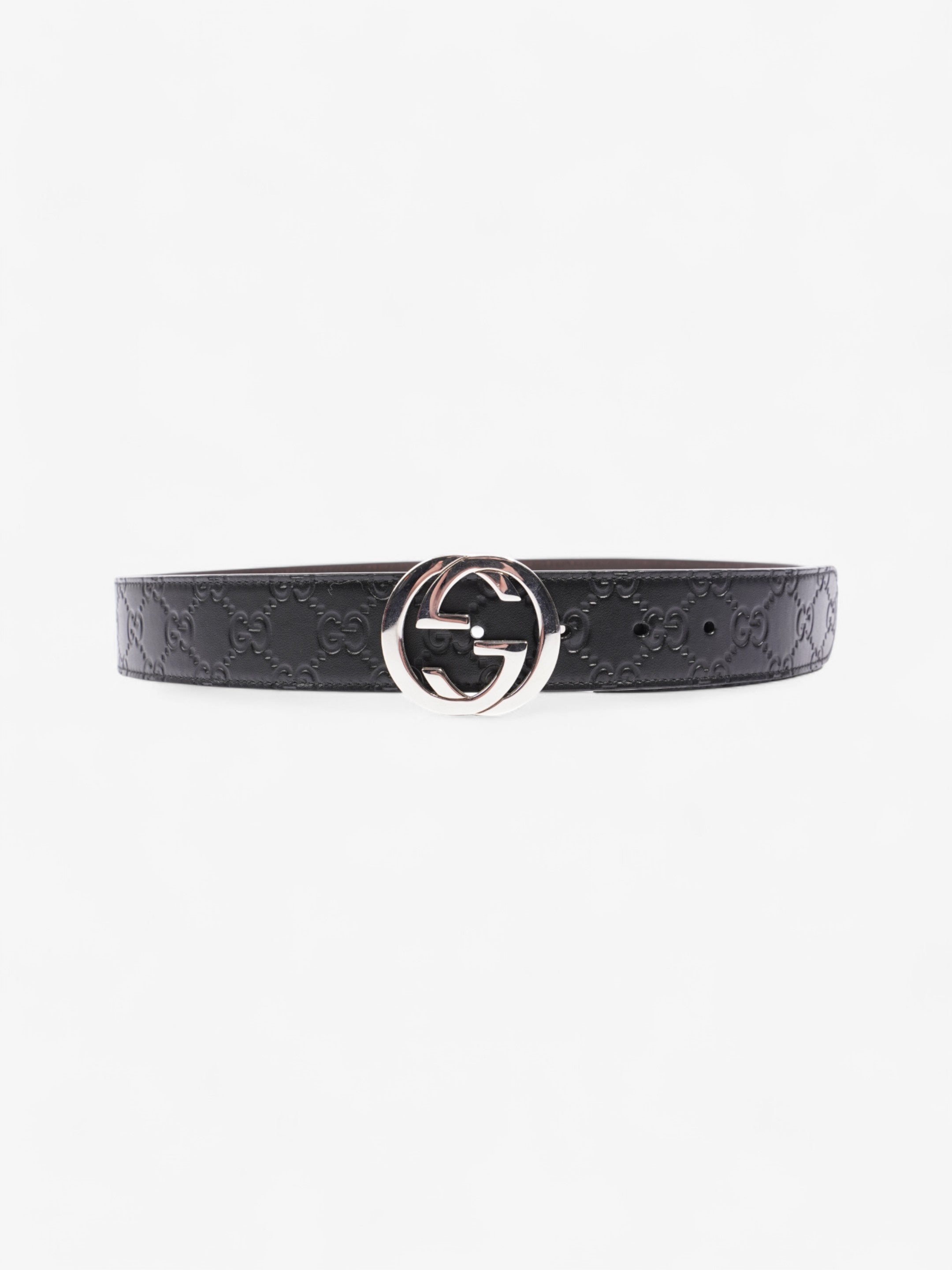 Gucci Interlocking G Reversible Belt Black / Brown Leather 95cm / 38"