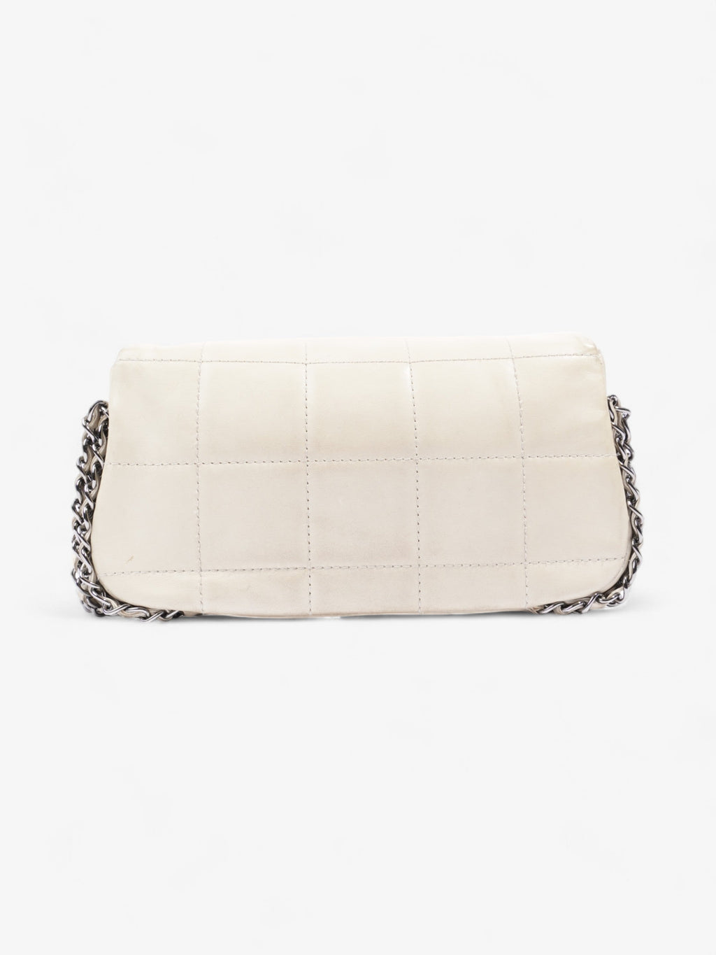 Chanel Chocolate Bar 5 Chain Bag Cream Lambskin Leather