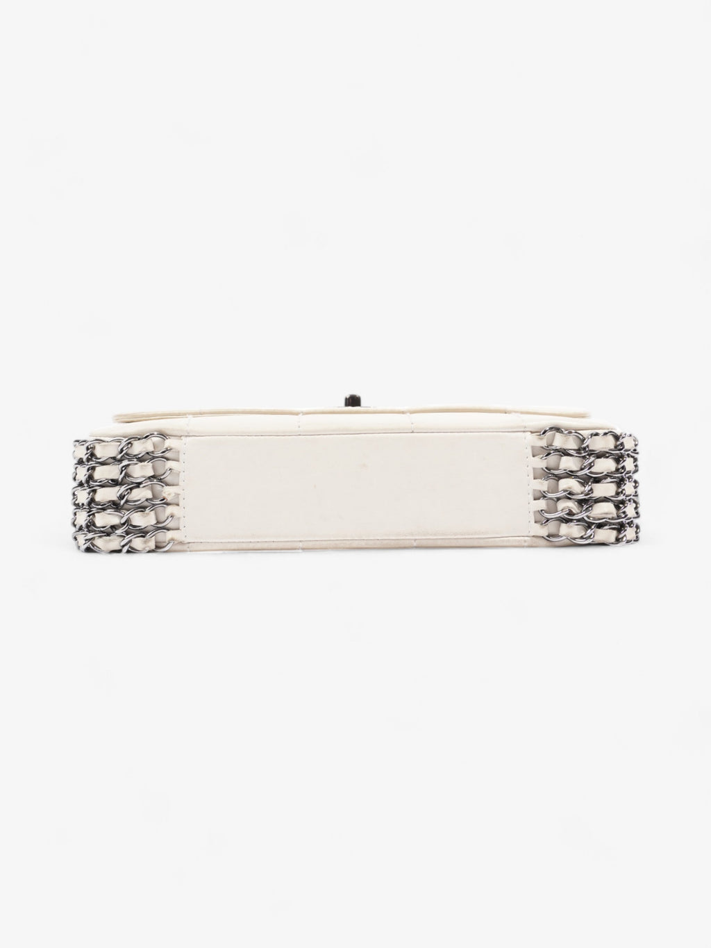 Chanel Chocolate Bar 5 Chain Bag Cream Lambskin Leather