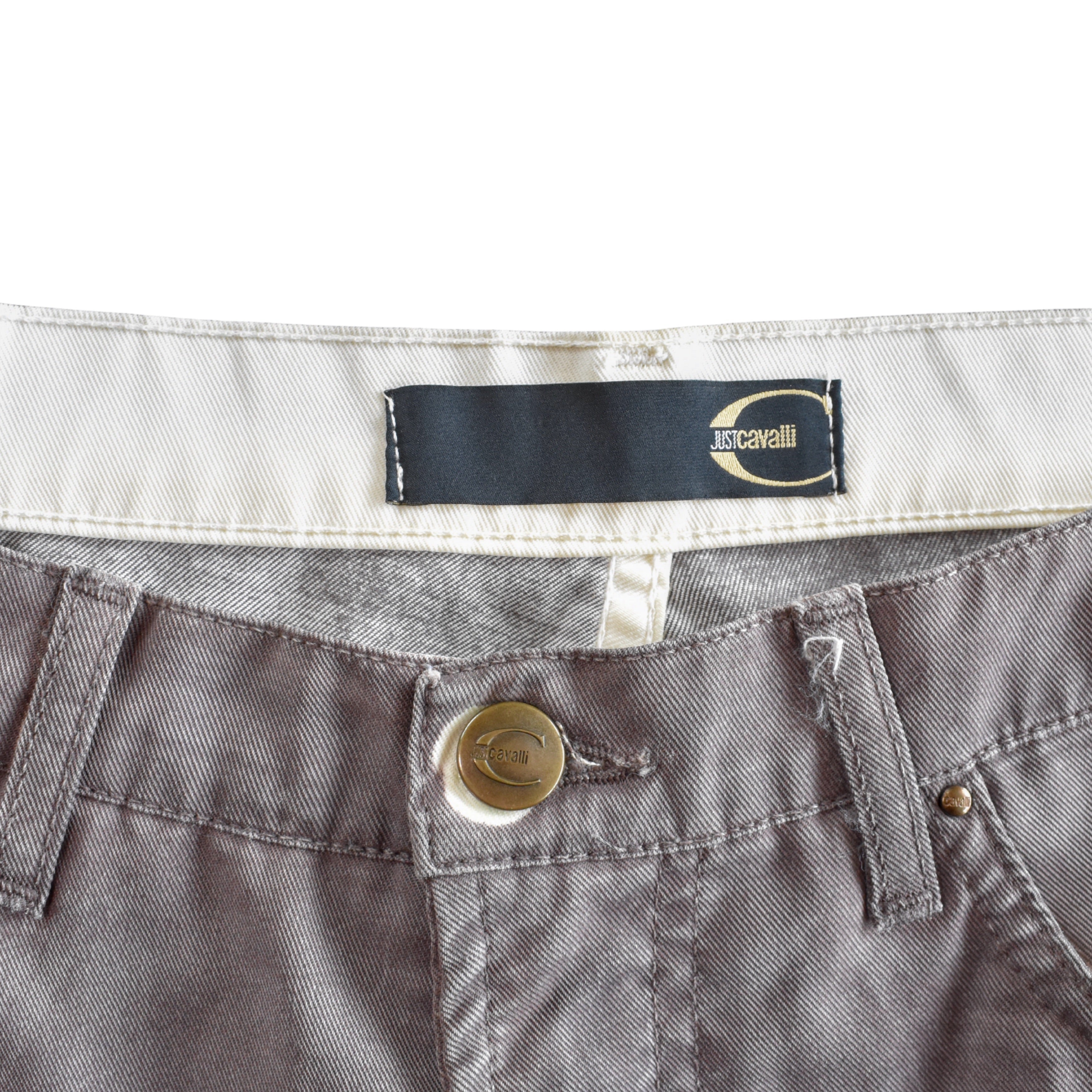 Just Cavalli Faux Chap Pants - Men's 34