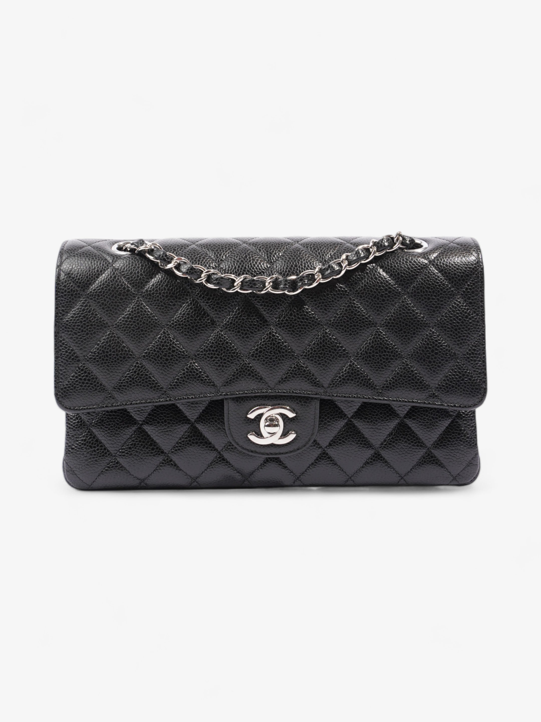 Chanel Classic Double Flap Black Caviar Leather Medium
