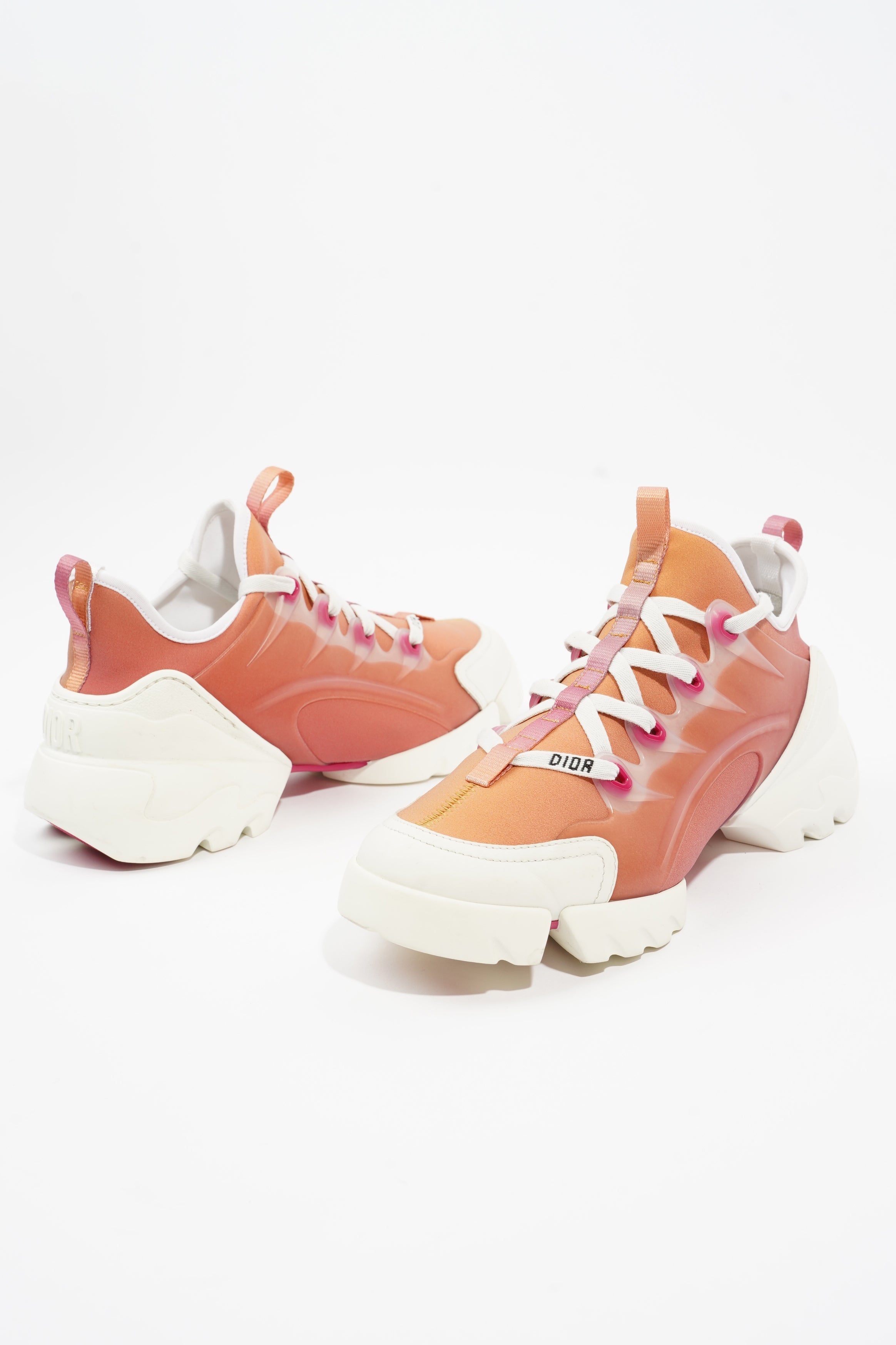 Christian Dior D-Connect Tangerine Suede EU 36 UK 3