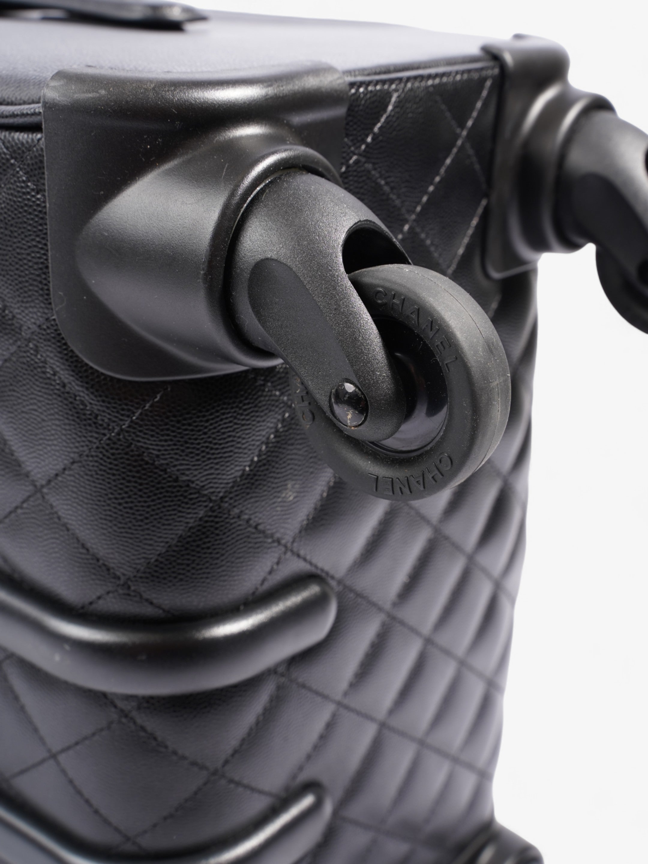 Chanel Caviar Quilted Cabin Bag Black Caviar Leather