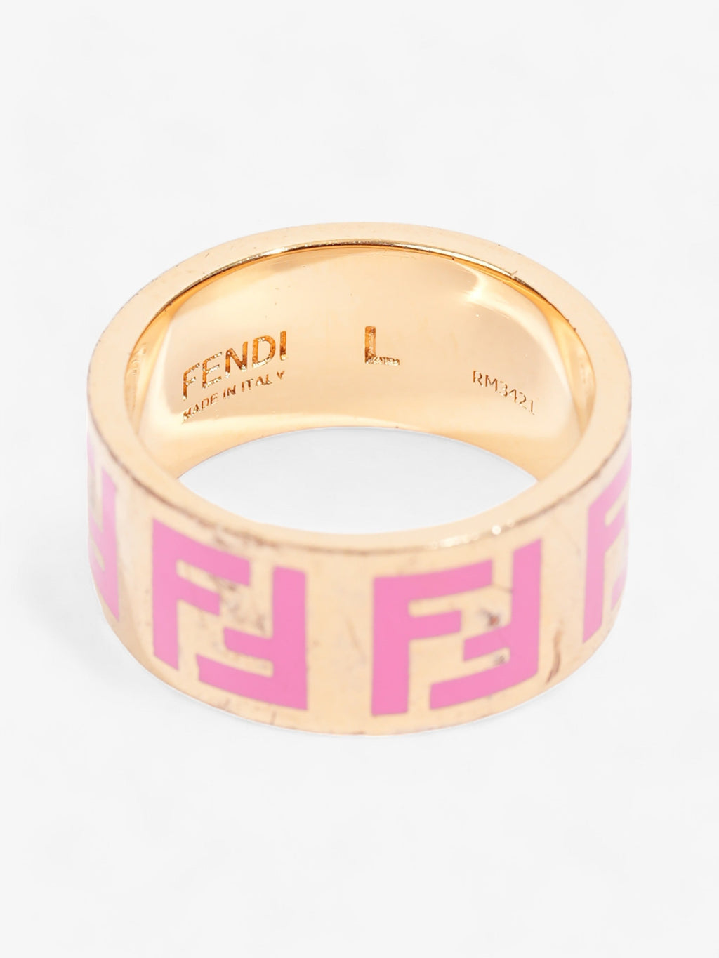 Fendi Forever Fendi Ring Gold / Pink Base Metal Large (58mm)