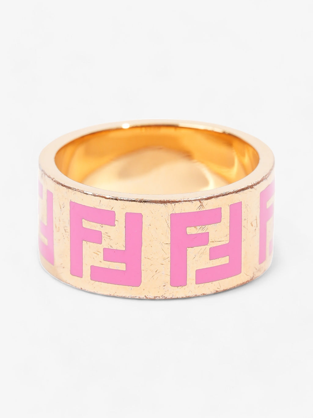 Fendi Forever Fendi Ring Gold / Pink Base Metal Large (58mm)