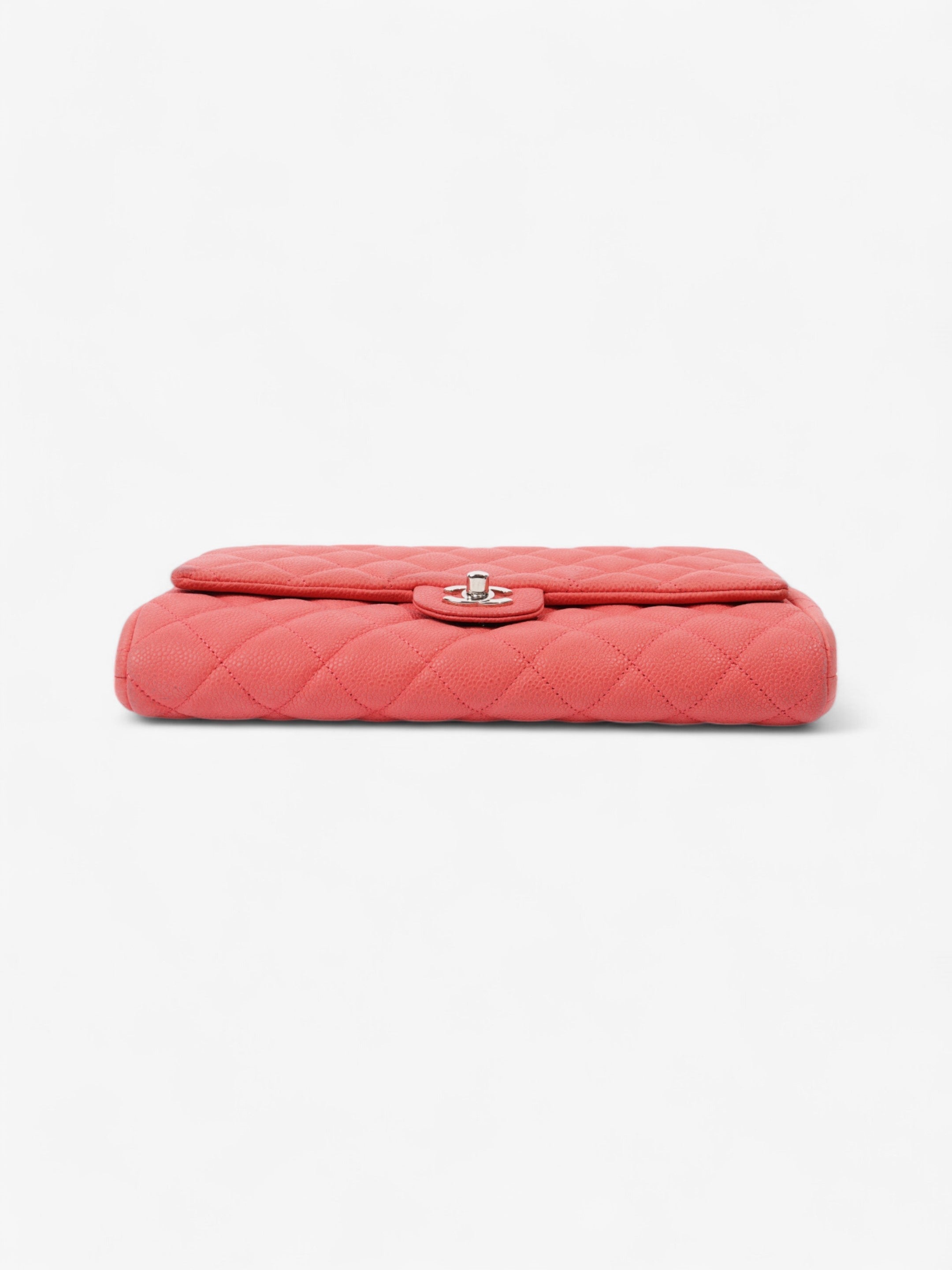 Chanel Envelope Clutch with Chain Coral Caviar Leather