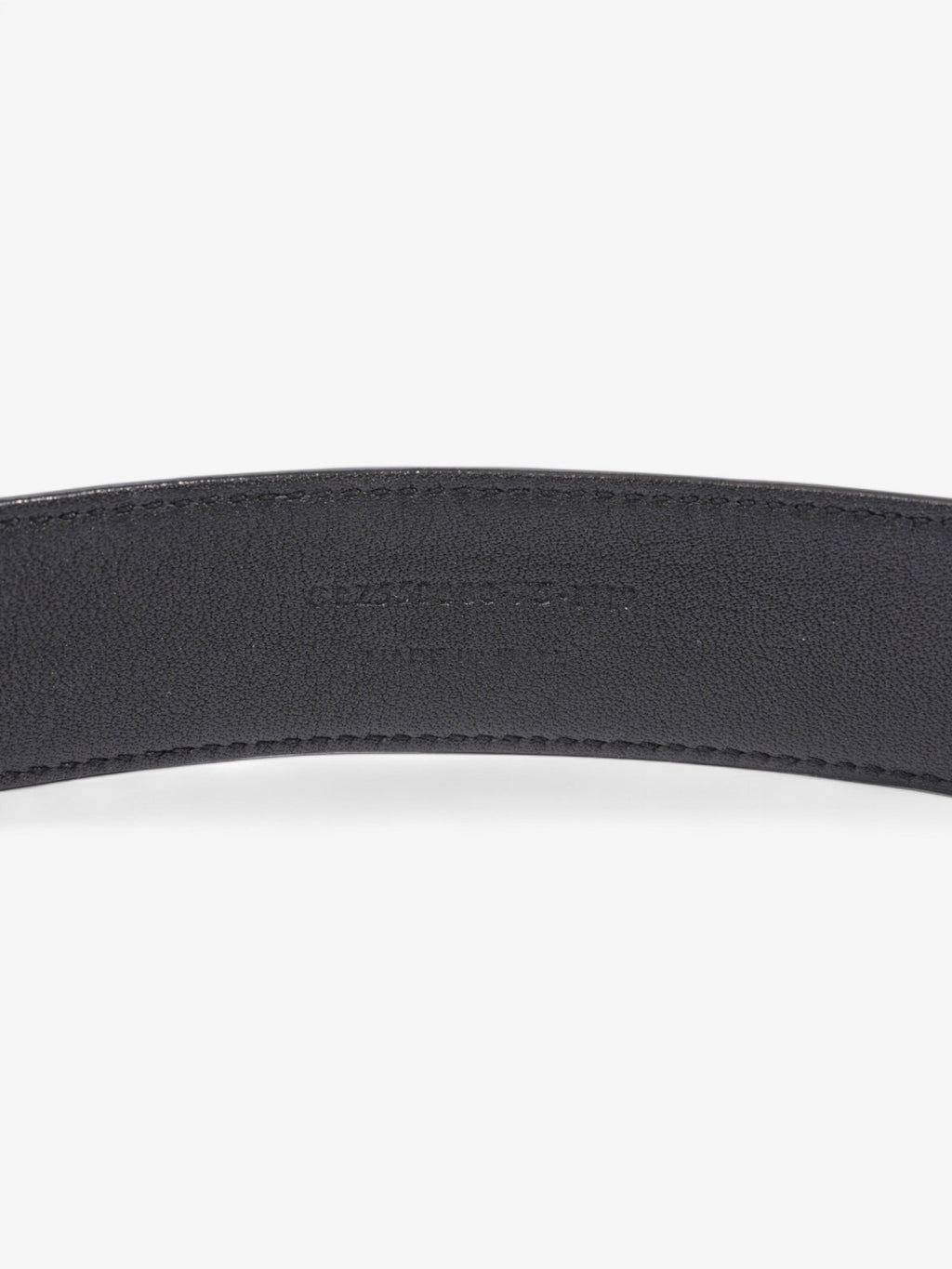 Saint Laurent Monogram Belt Black Leather 75