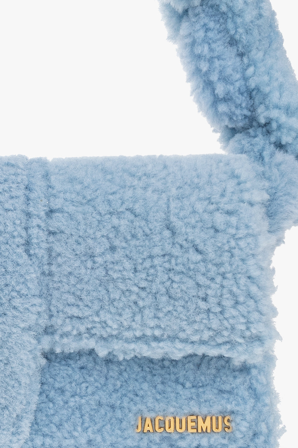 JACQUEMUS LE BAMBIDOU SHEARLING SHOULDER BAG