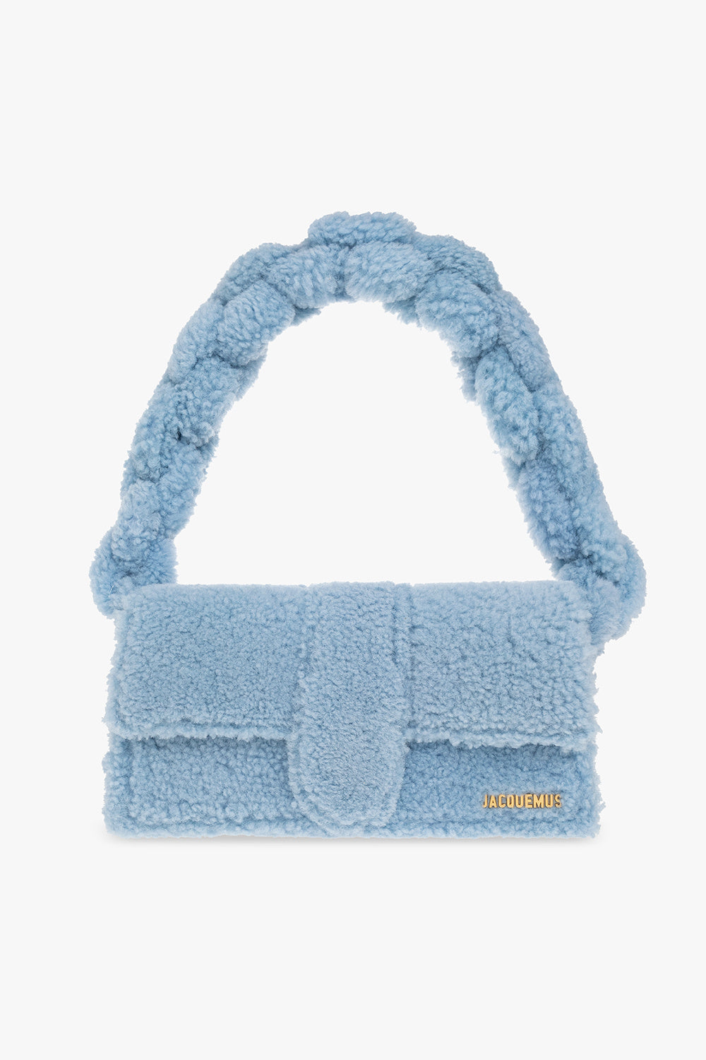 JACQUEMUS LE BAMBIDOU SHEARLING SHOULDER BAG
