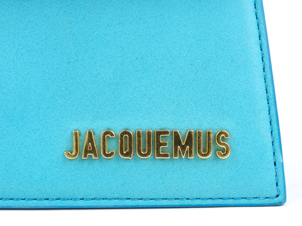 Jacquemus Blue Leather Le Grand Chiquito Large Signature Two Way Handbag