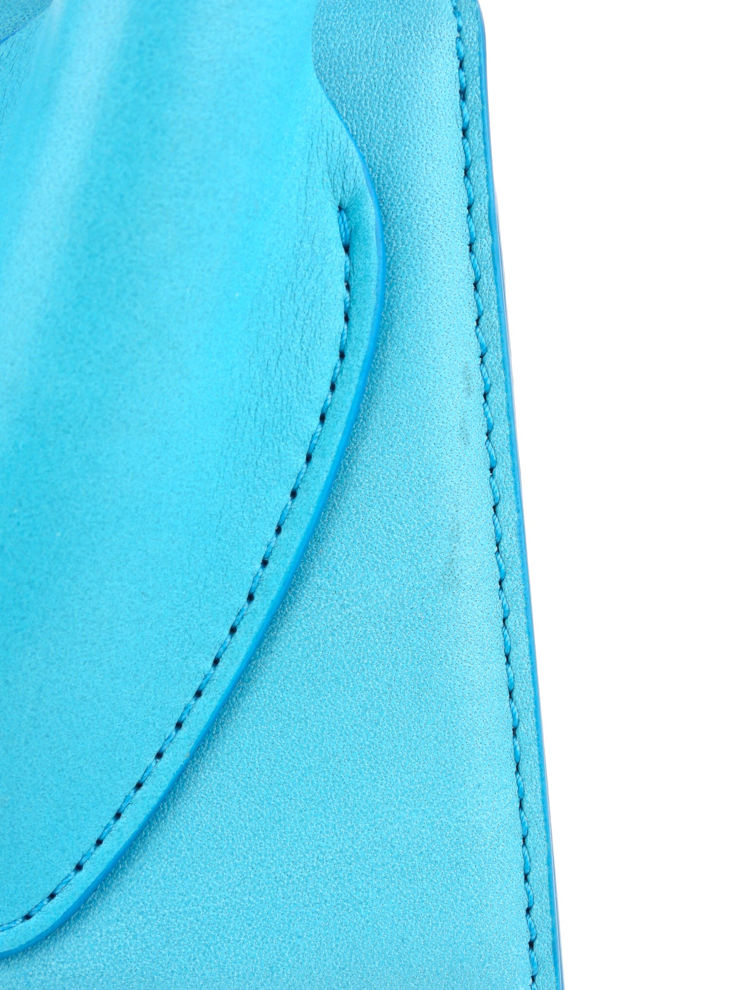 Jacquemus Blue Leather Le Grand Chiquito Large Signature Two Way Handbag
