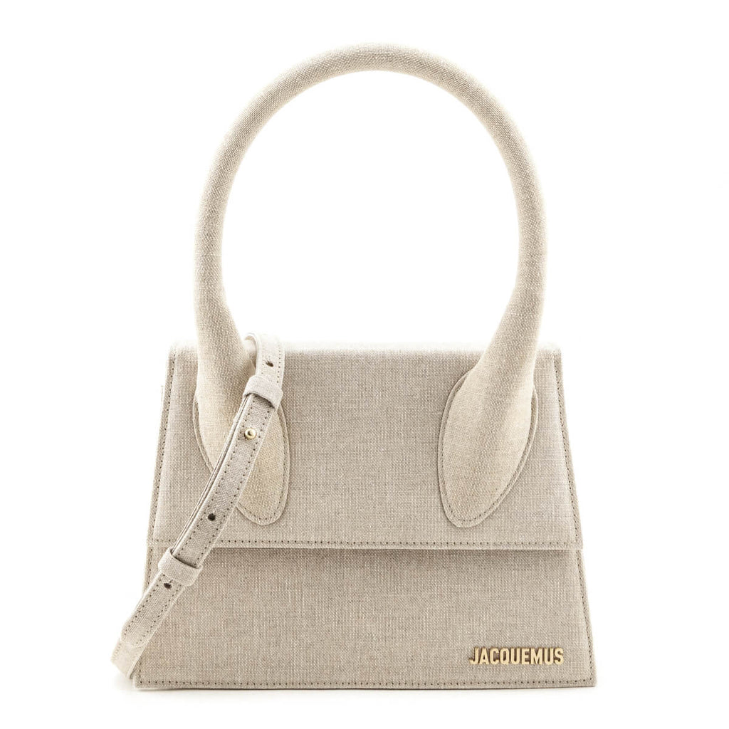 Jacquemus Linen Le Grand Chiquito Handle Bag
