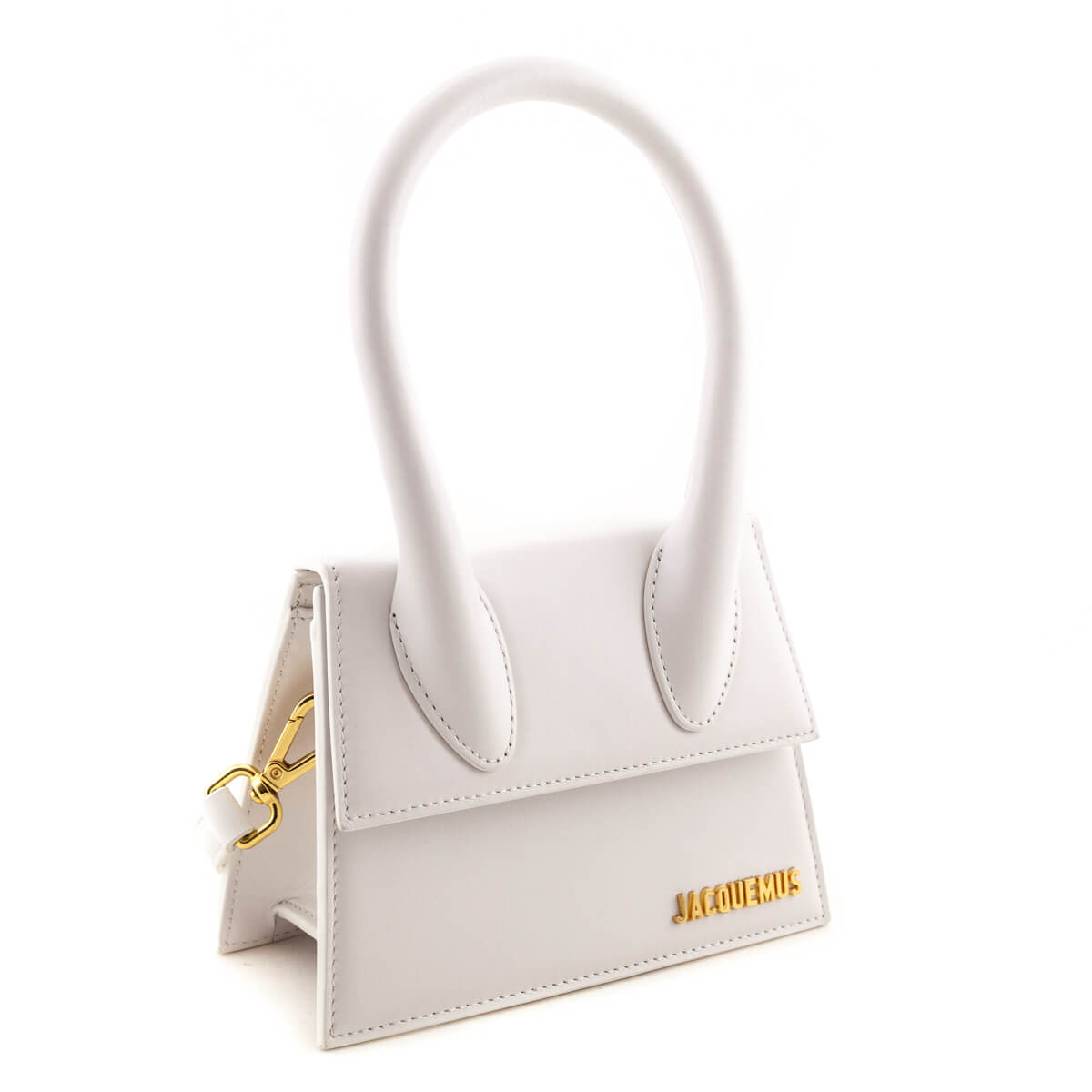 Jacquemus White Smooth Calfskin Le Chiquito Moyen