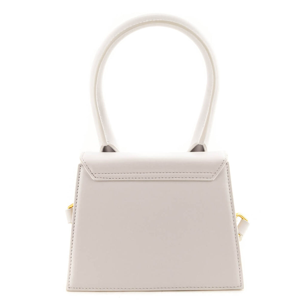 Jacquemus White Smooth Calfskin Le Chiquito Moyen