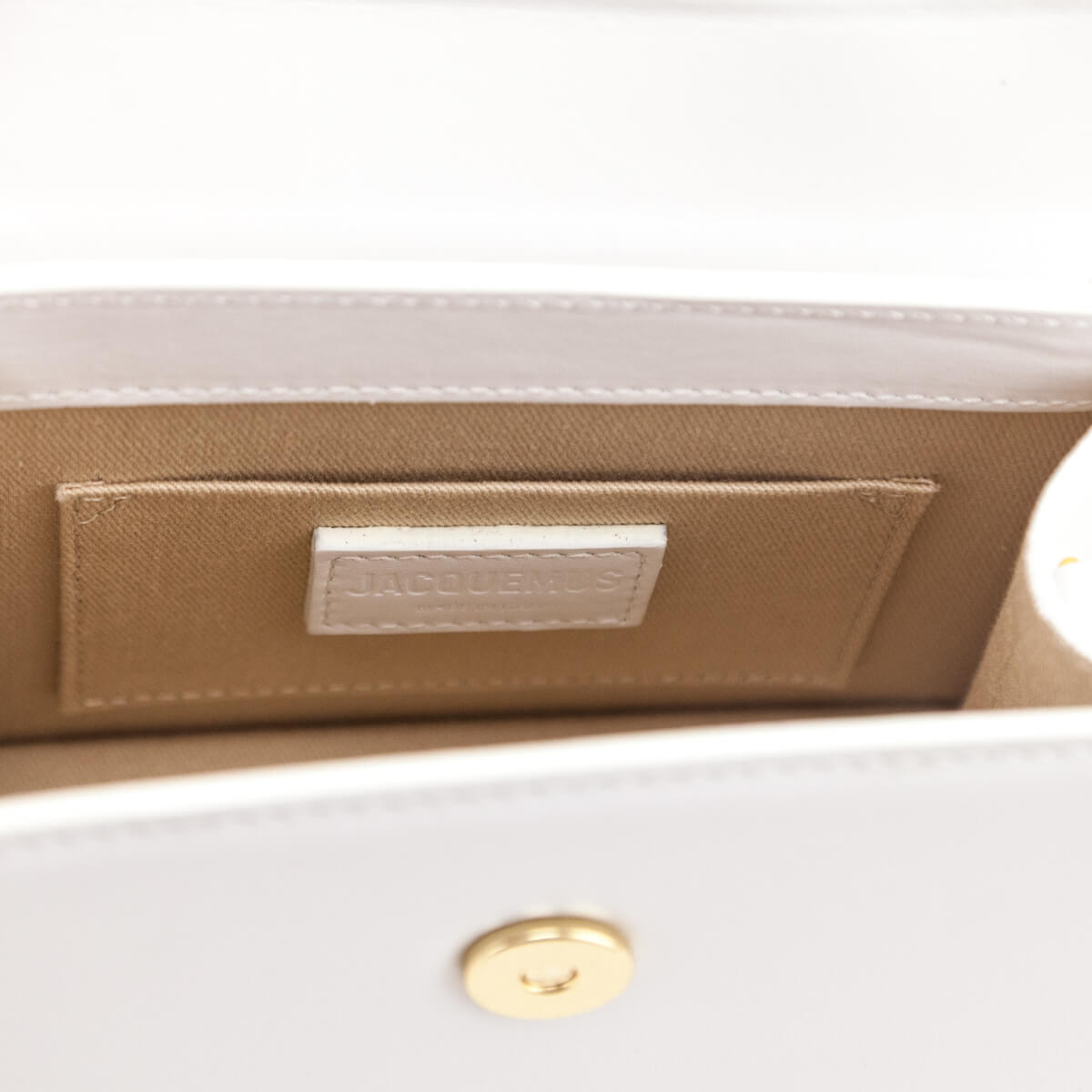 Jacquemus White Smooth Calfskin Le Chiquito Moyen