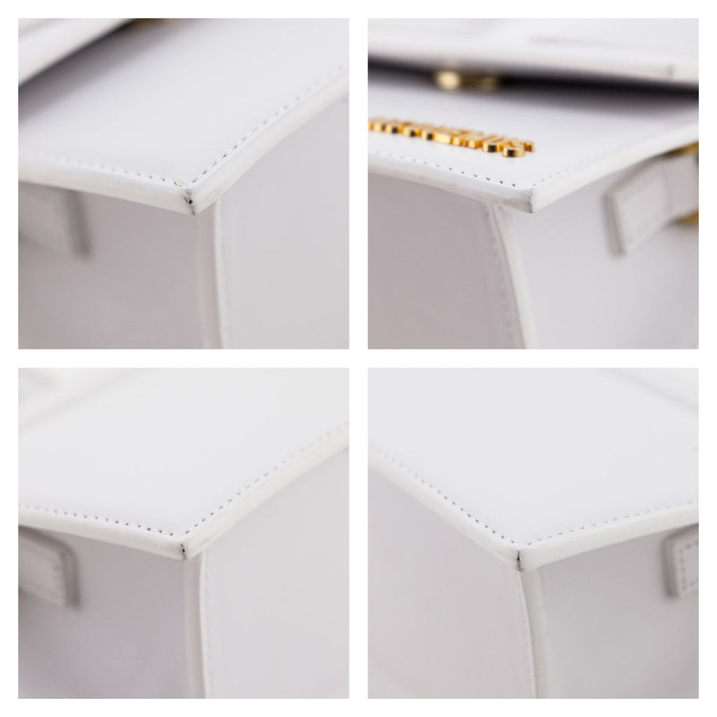 Jacquemus White Smooth Calfskin Le Chiquito Moyen