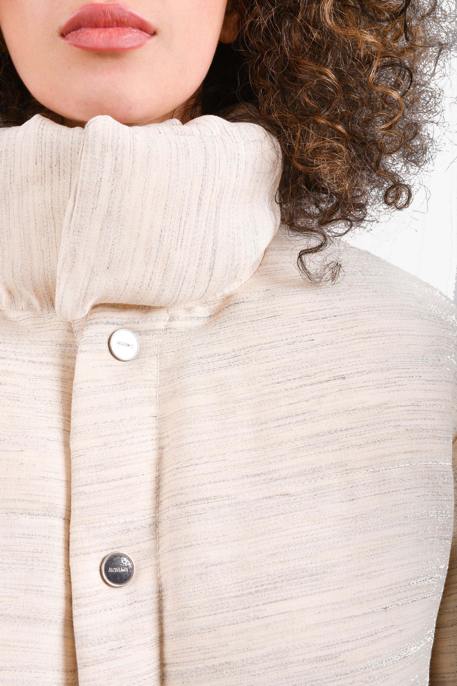 Jacquemus 'L'Annee 97' Beige Down Jacket Size 34