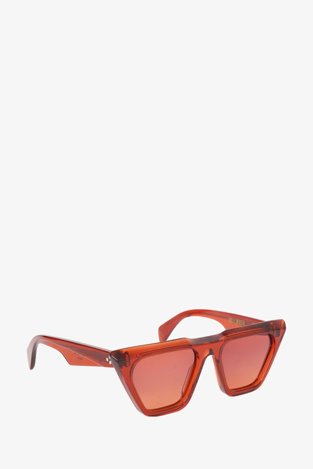 Jacques Marie Mage Dark Orange Translucent 'Evangelie' Cat-Eye Sunglasses