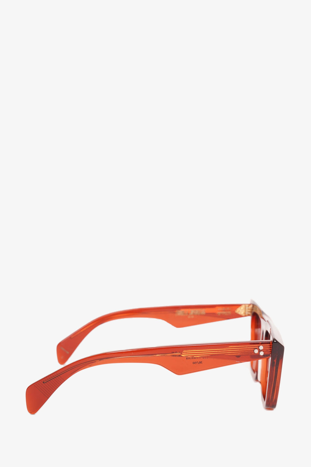 Jacques Marie Mage Dark Orange Translucent 'Evangelie' Cat-Eye Sunglasses