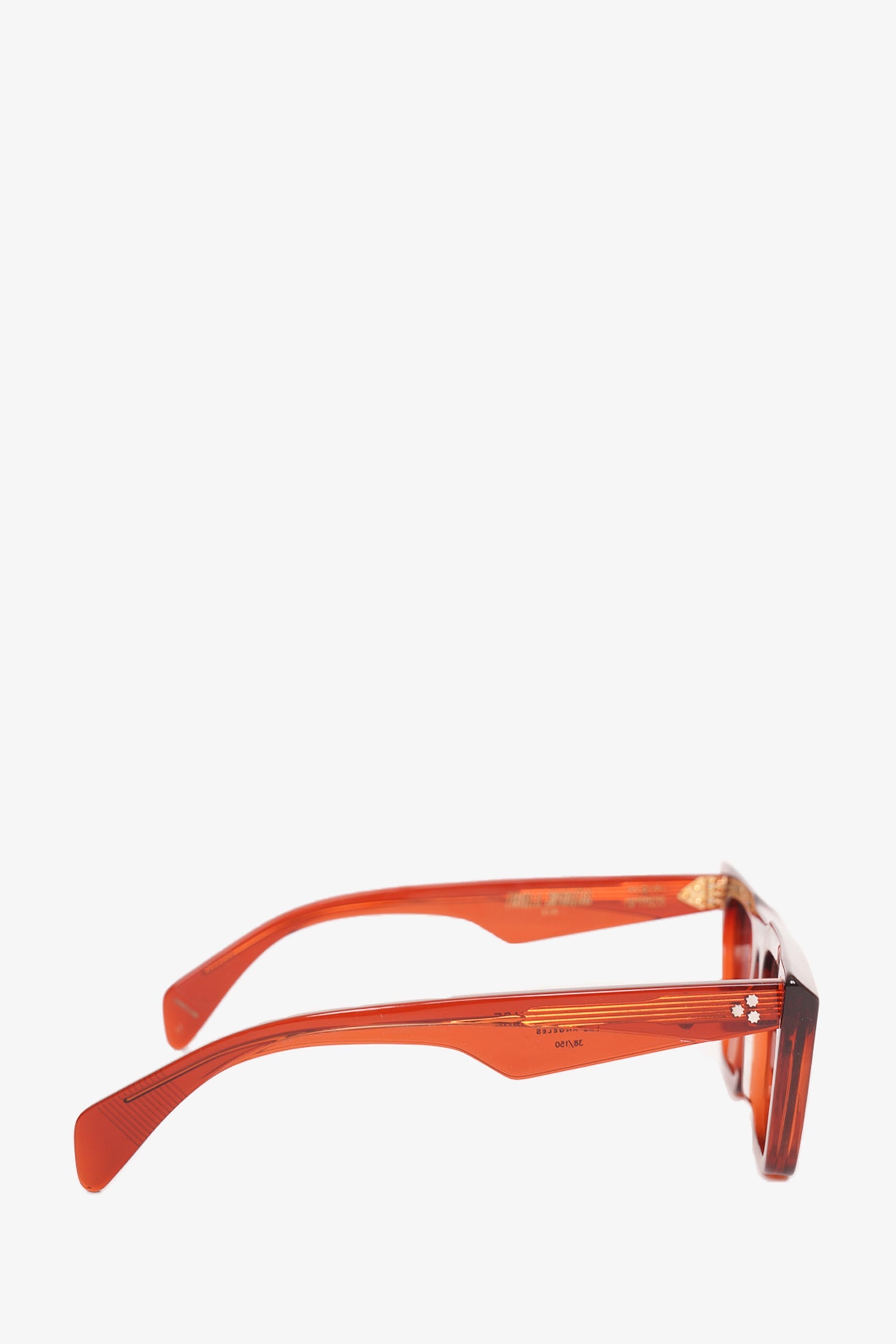 Jacques Marie Mage Dark Orange Translucent 'Evangelie' Cat-Eye Sunglasses