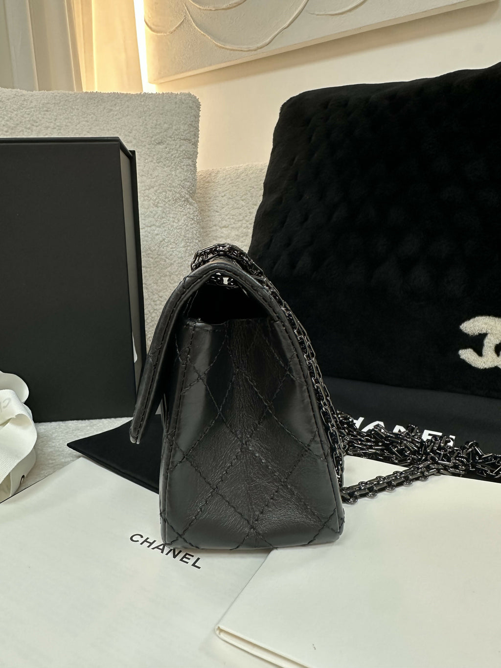 Chanel (21)2.55 Mini So Black Bag