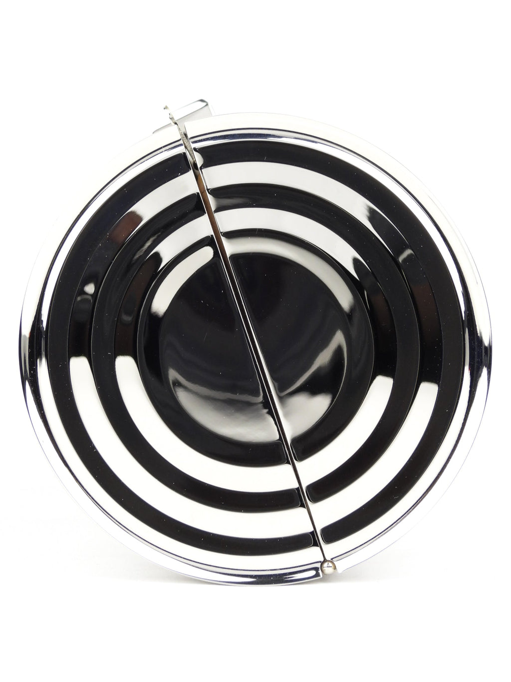 Jean Paul Gaultier Chrome Tin Can Minaudiere Clutch with Chain