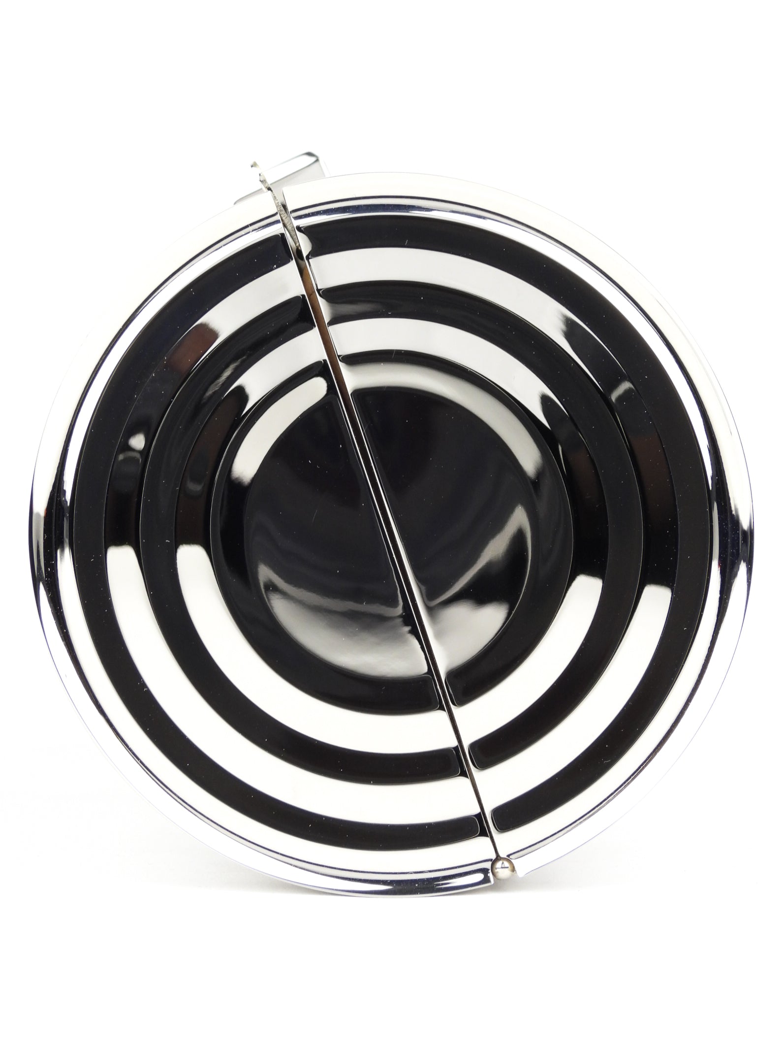 Jean Paul Gaultier Chrome Tin Can Minaudiere Clutch with Chain