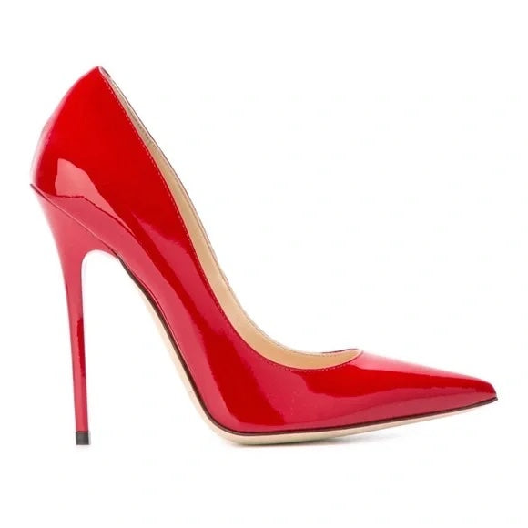 JIMMY CHOO LOVE 100 PATENT LEATHER PUMPS