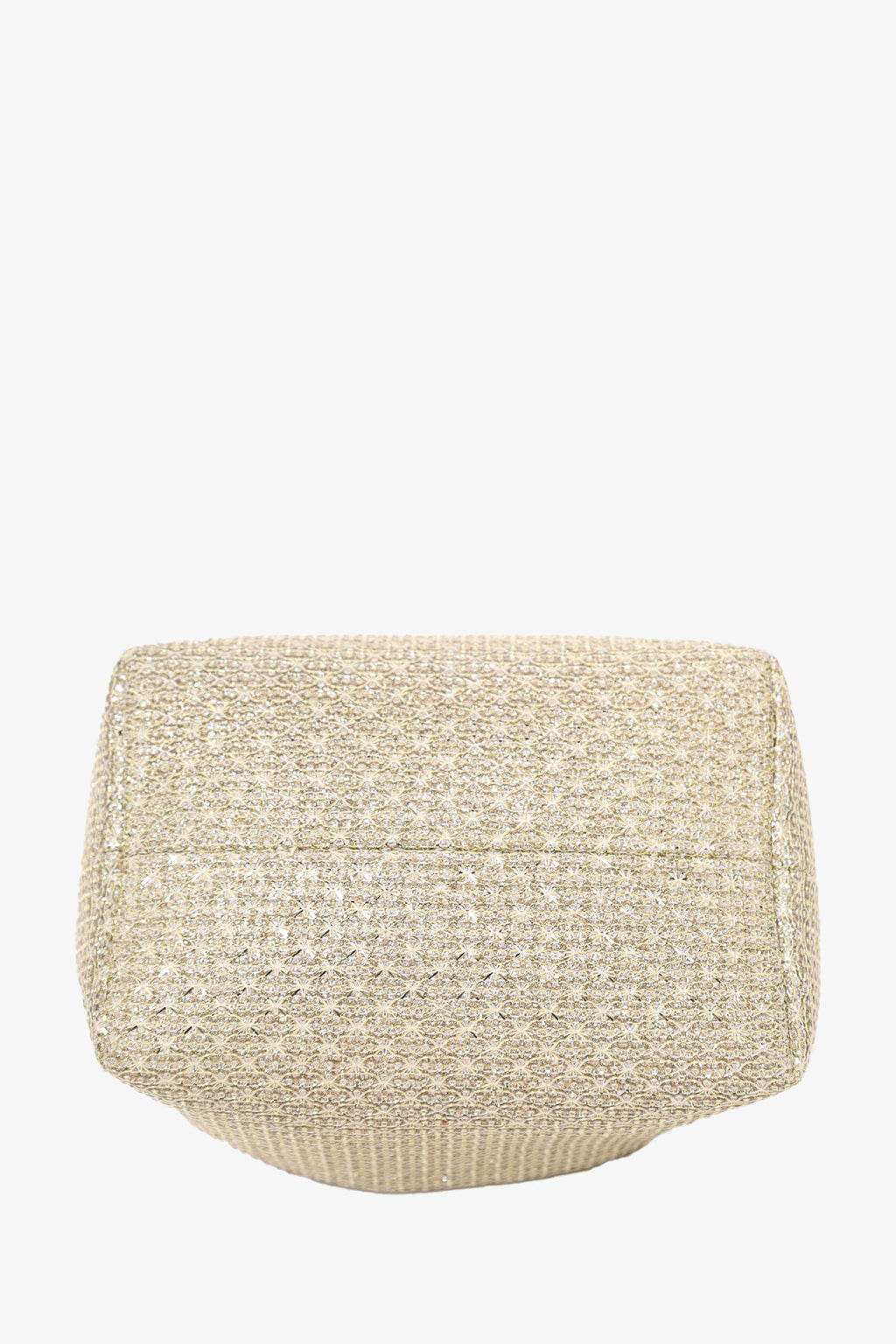 Jimmy Choo Gold Glitter Bon Bon Ring Handle Bucket Bag