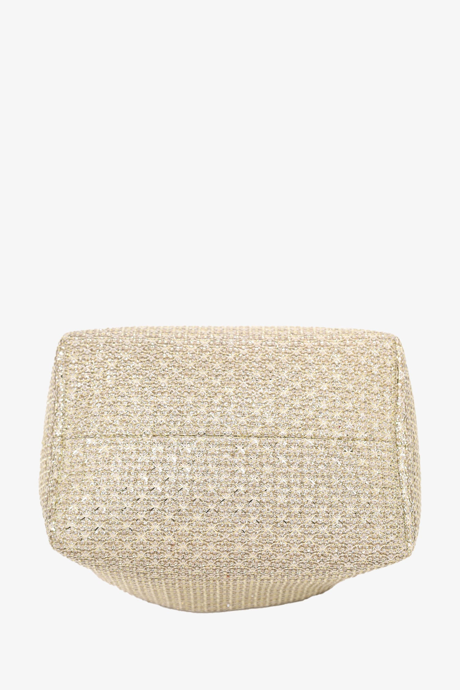 Jimmy Choo Gold Glitter Bon Bon Ring Handle Bucket Bag