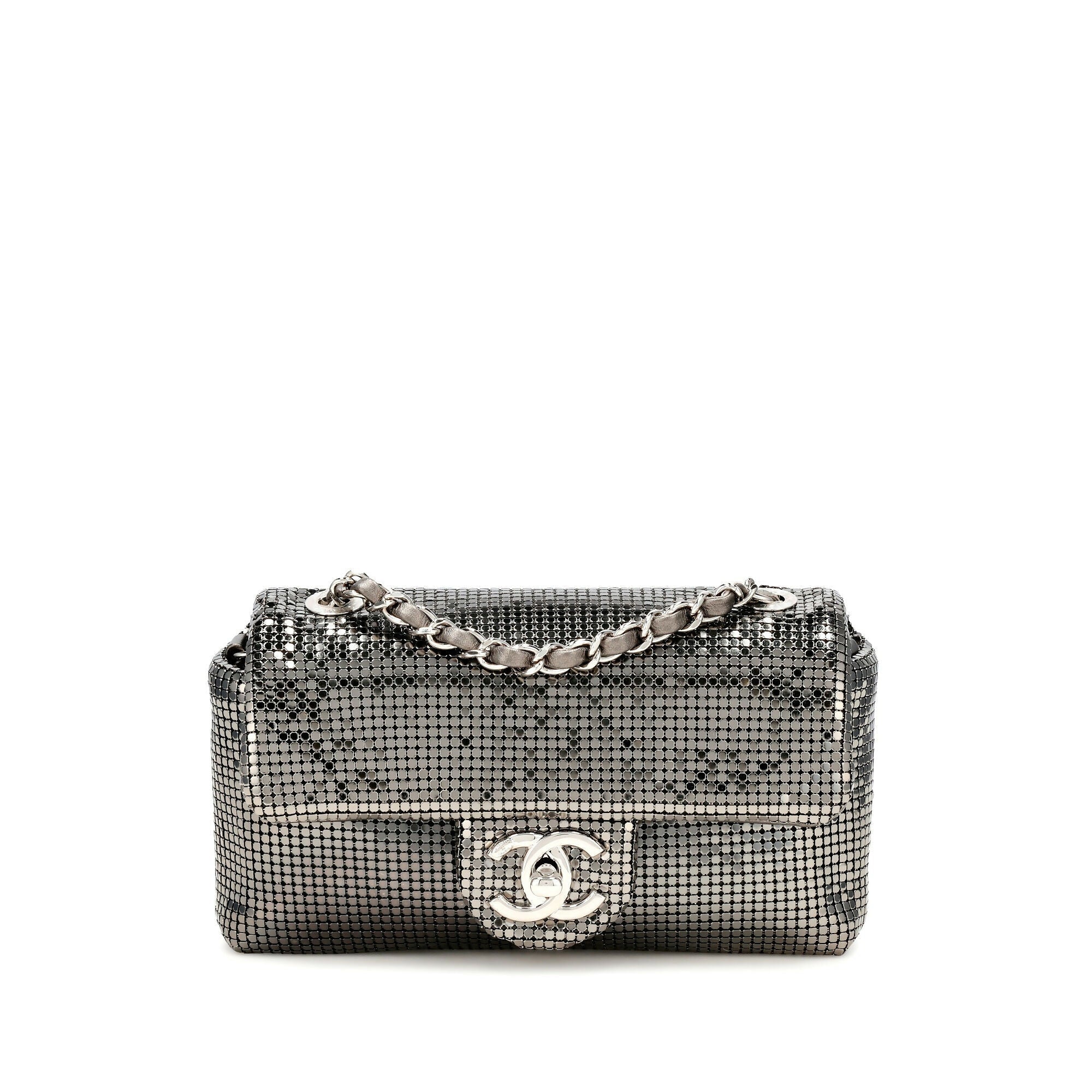 Chanel Metallic Mesh Mini Flap Bag