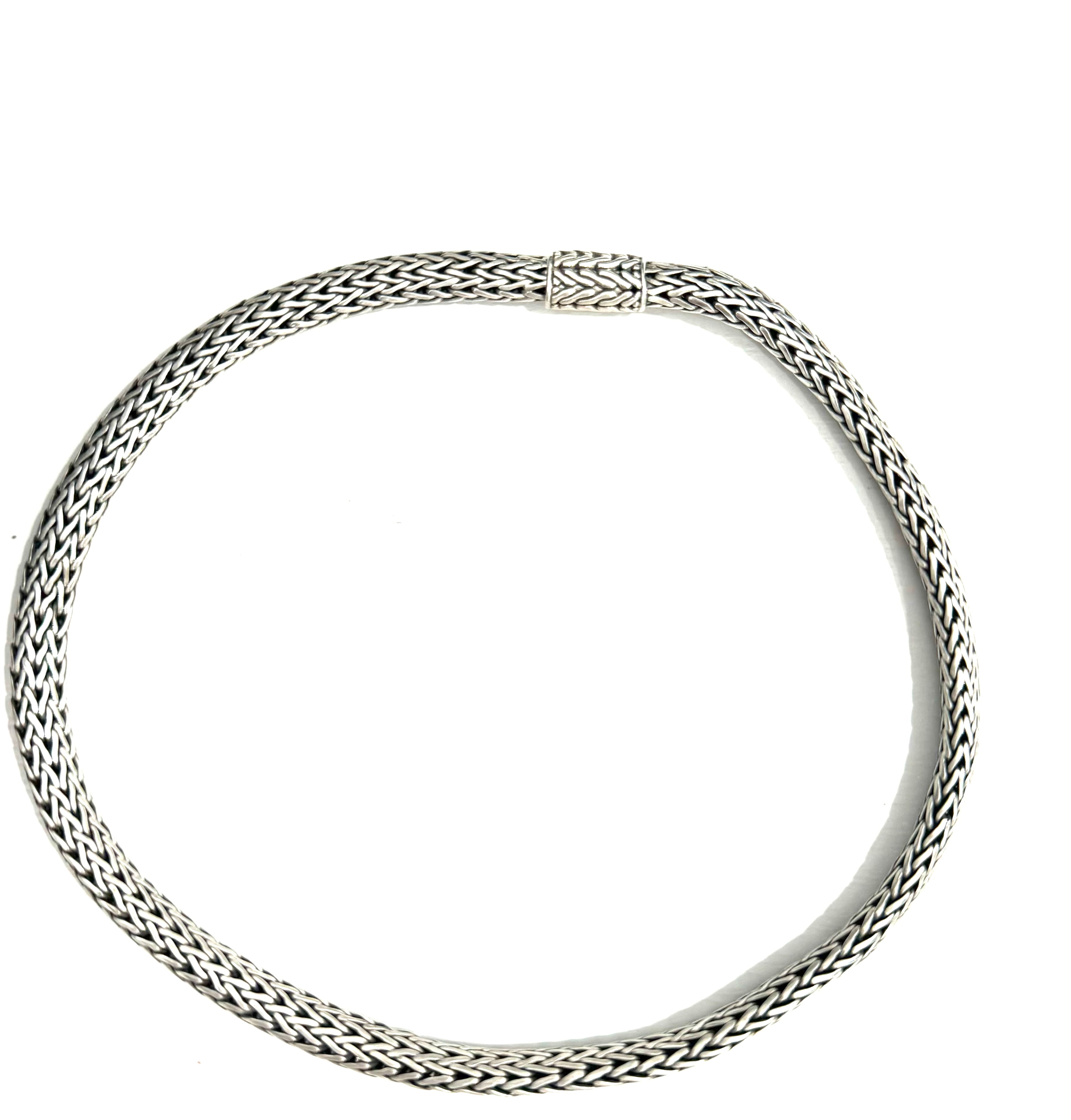 JOHN HARDY STERLING SILVER CLASSIC WHEAT NECKLACE