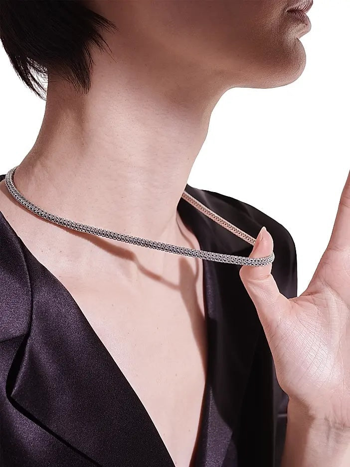 JOHN HARDY STERLING SILVER CLASSIC WHEAT NECKLACE