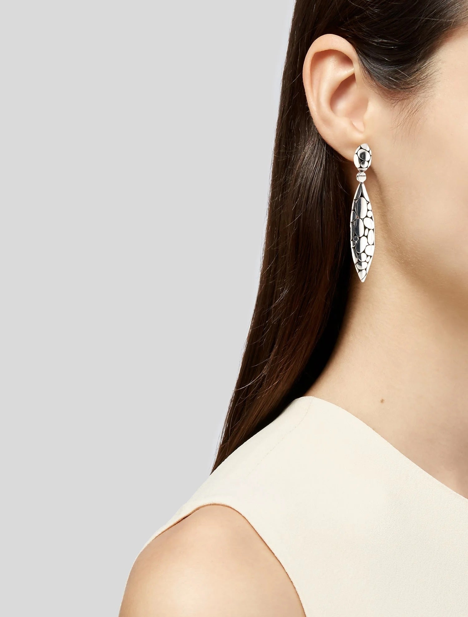 JOHN HARDY STERLING SILVER DROP EARRINGS