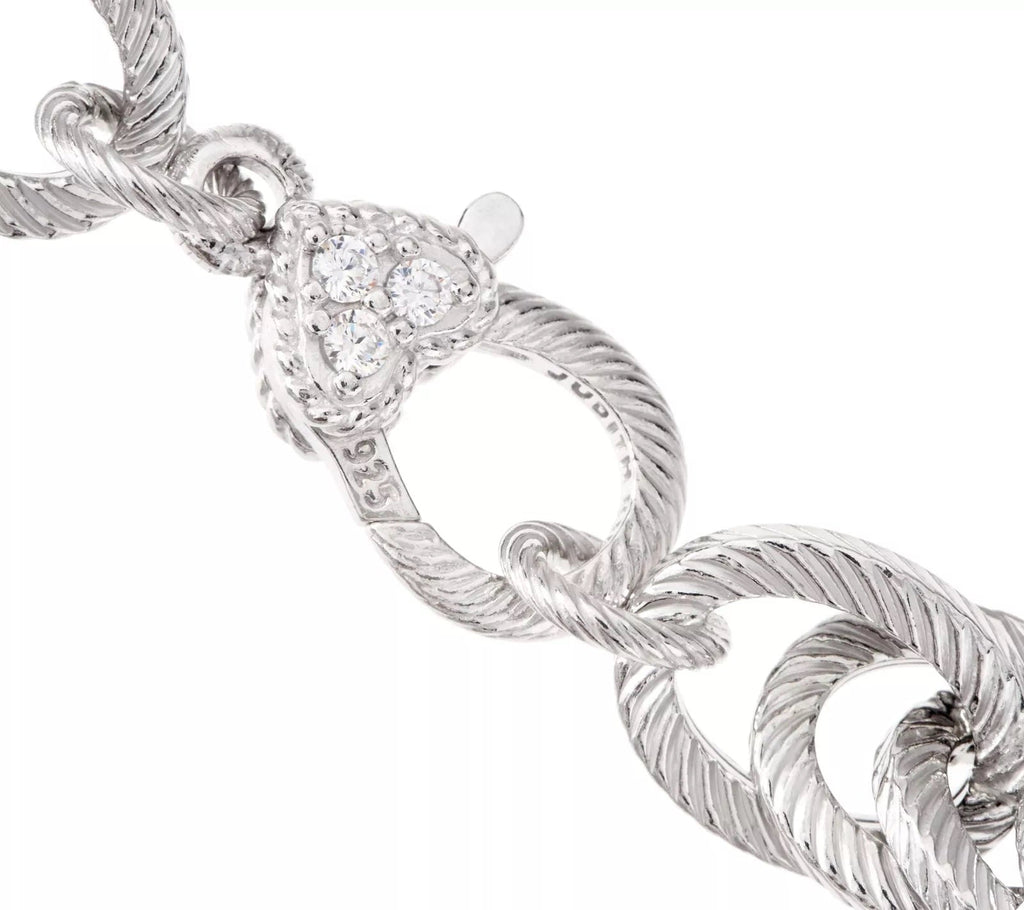 JUDITH RIPKA STERLING SILVER VERONA ROLO BRACELET