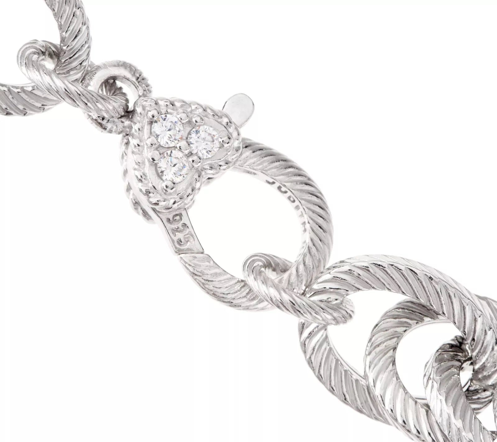 JUDITH RIPKA STERLING SILVER VERONA ROLO BRACELET