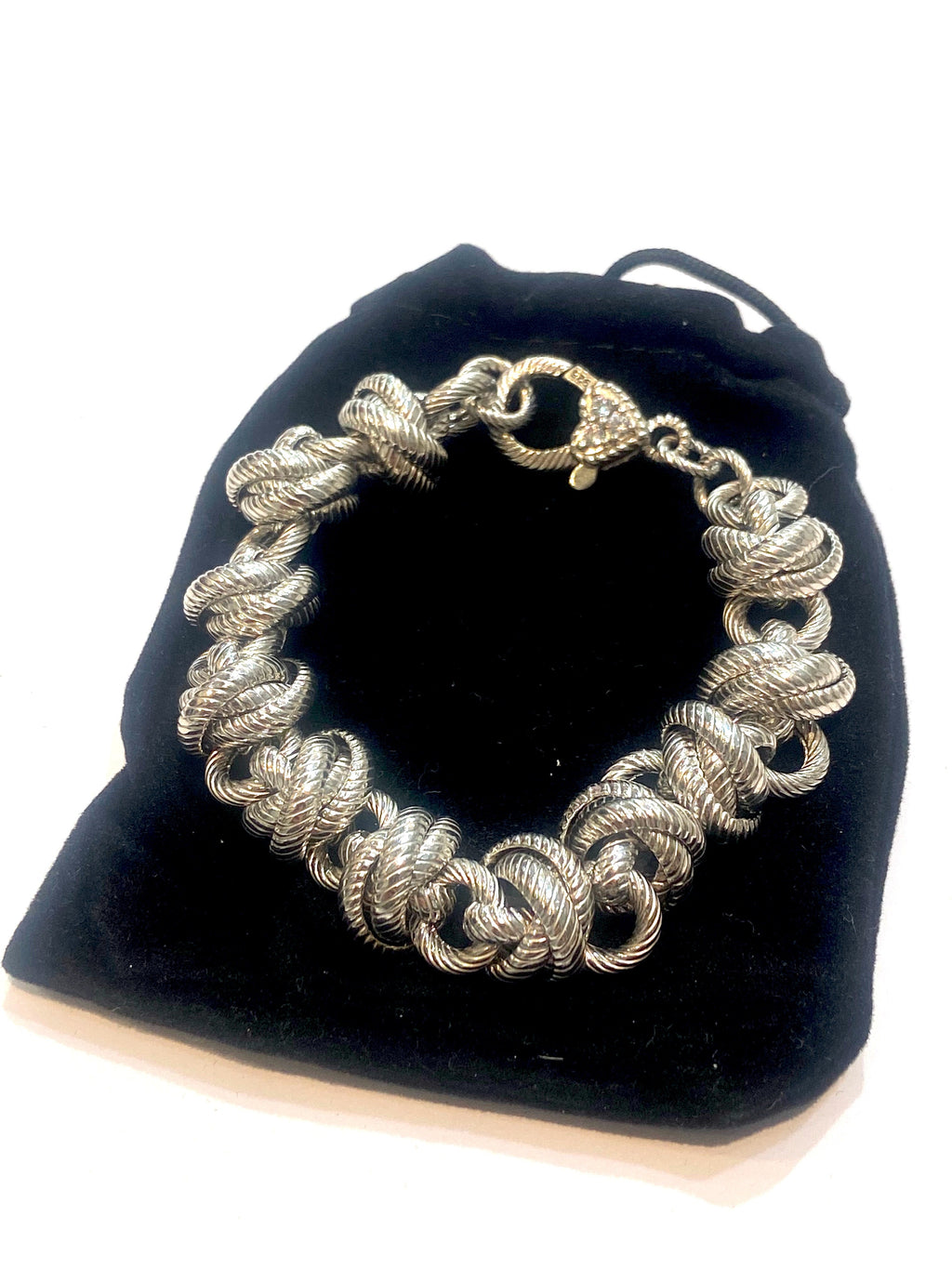 JUDITH RIPKA STERLING SILVER VERONA ROLO BRACELET