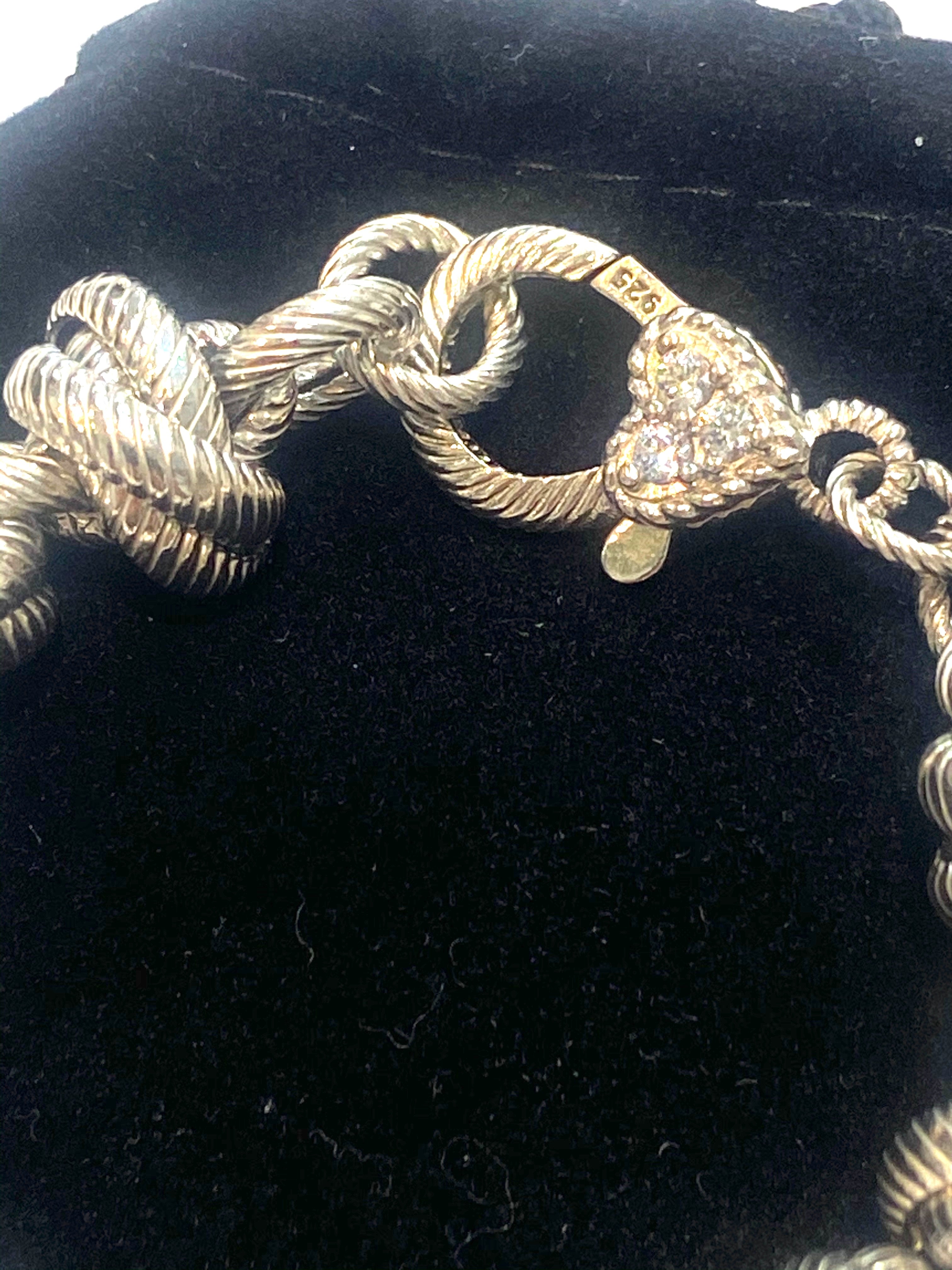 JUDITH RIPKA STERLING SILVER VERONA ROLO BRACELET