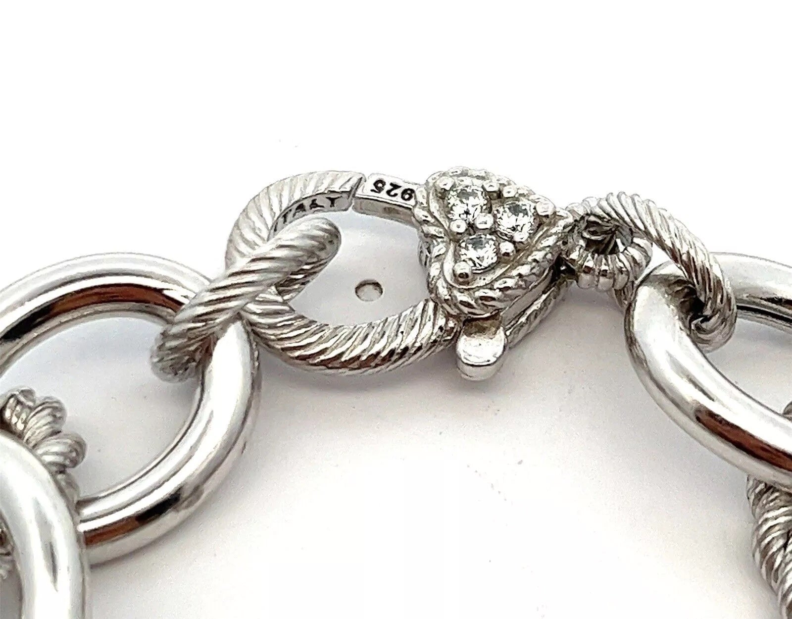 JUDITH RIPKA STERLING SILVER VERONA ROLO BRACELET
