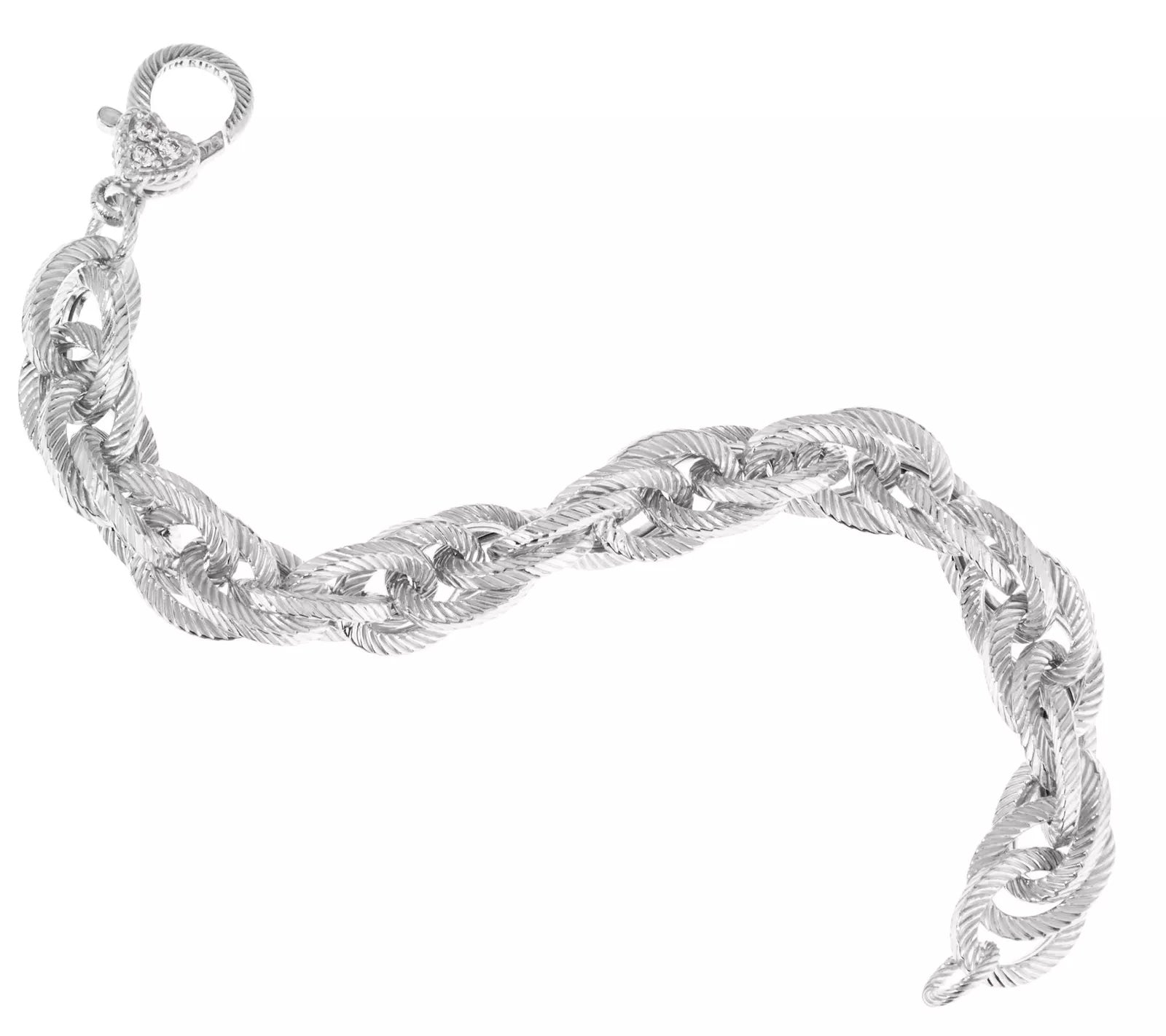 JUDITH RIPKA STERLING SILVER VERONA ROLO BRACELET