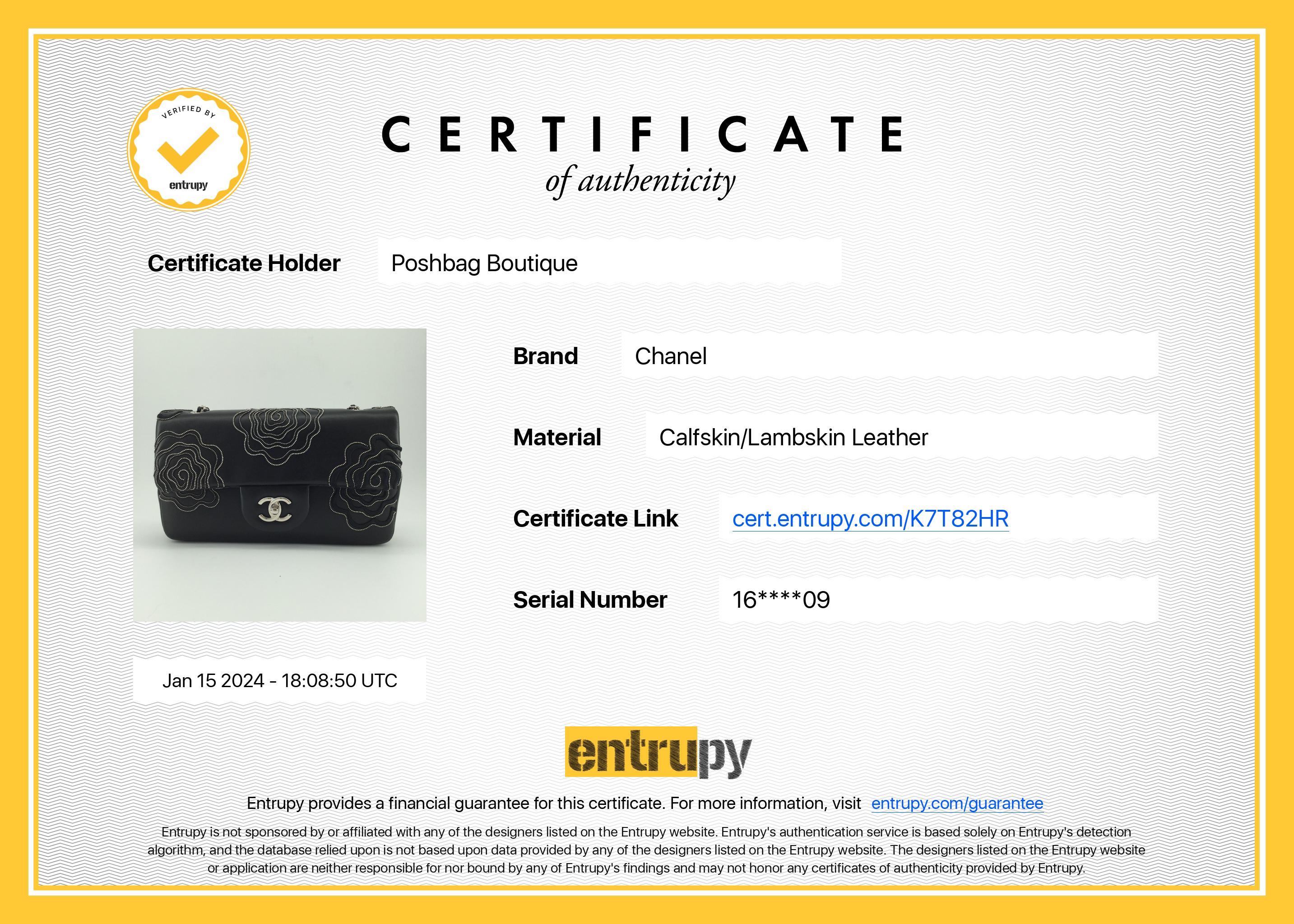 Chanel Embroidered Camellia Follies Medium Lambskin Leather Flap Bag
