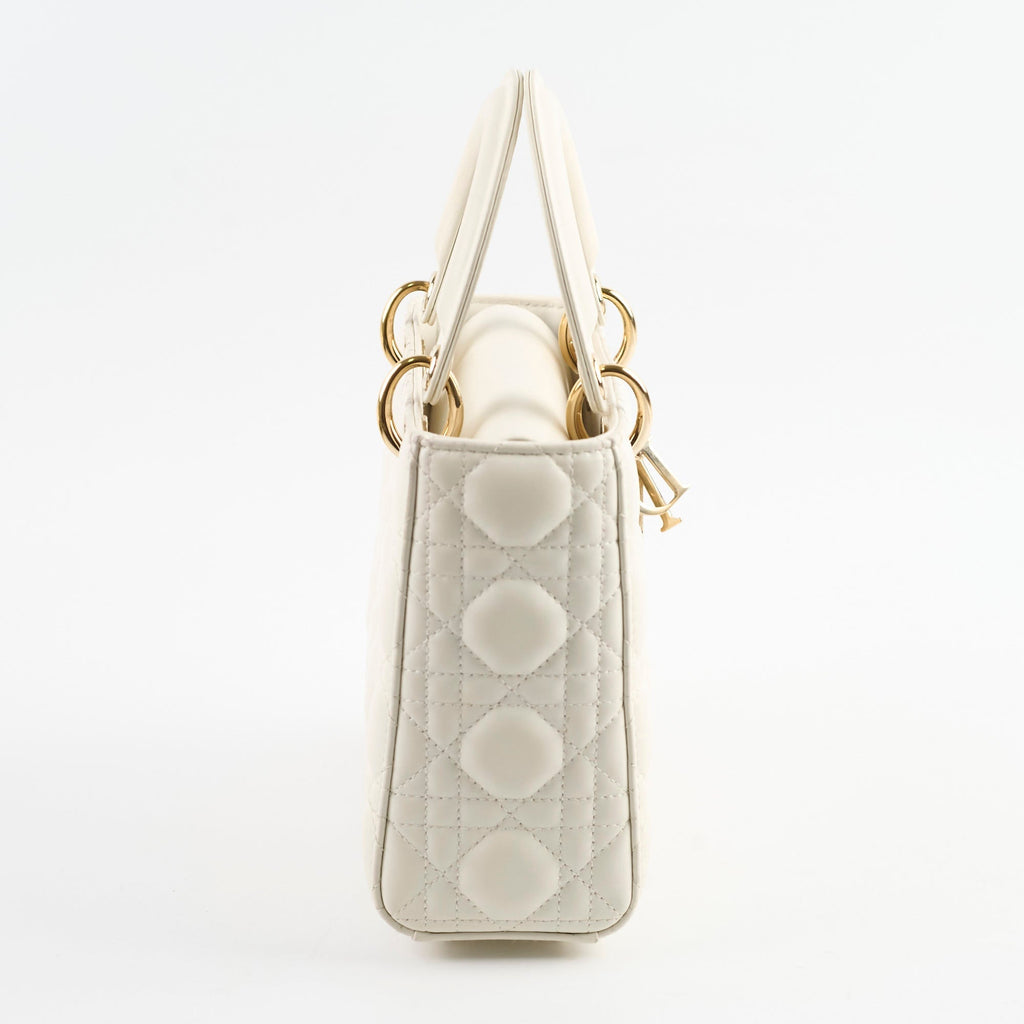Christian Dior Small ABC Lady Dior White