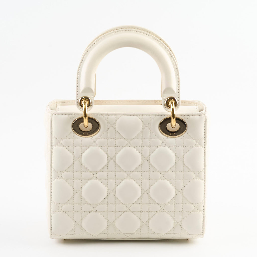 Christian Dior Small ABC Lady Dior White