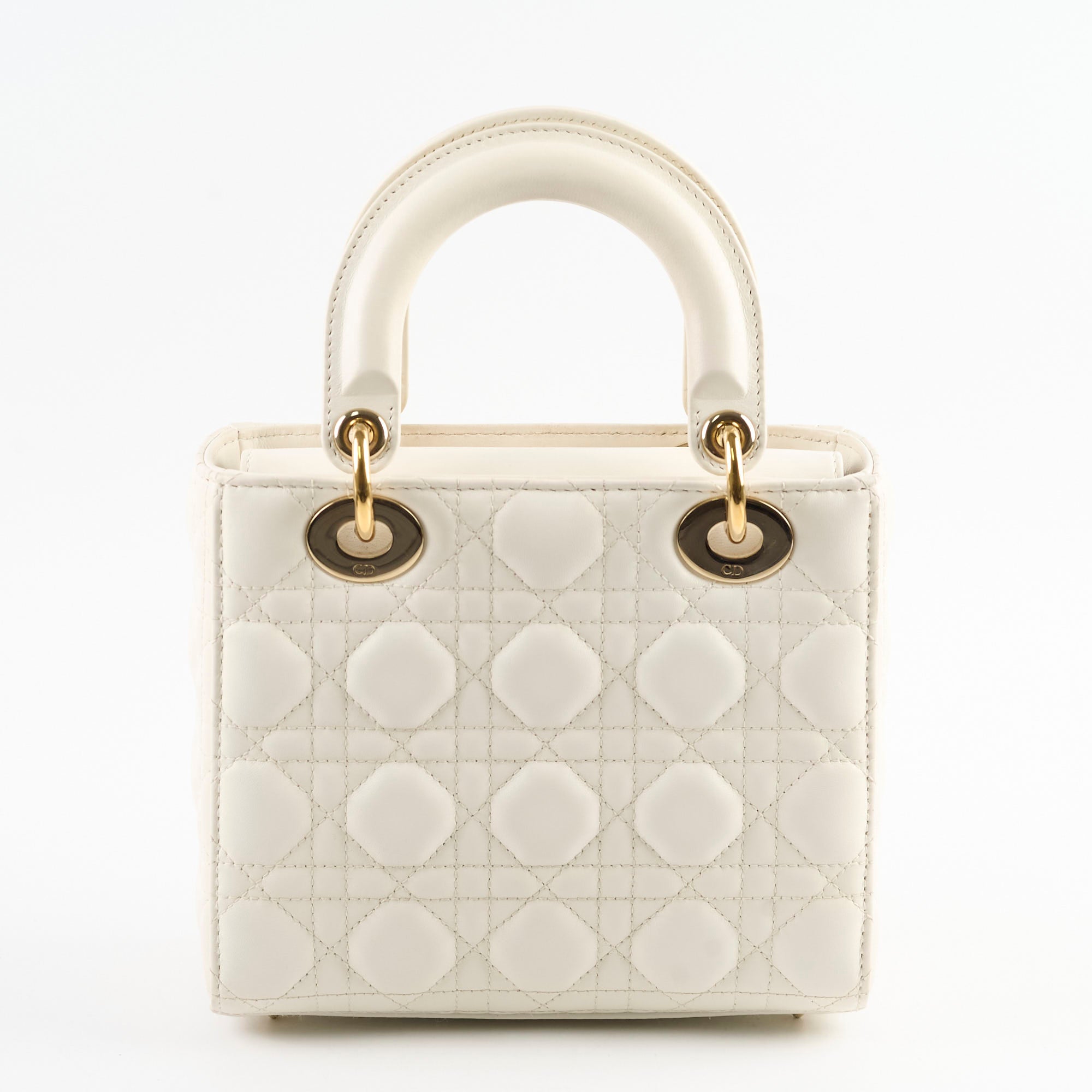 Christian Dior Small ABC Lady Dior White